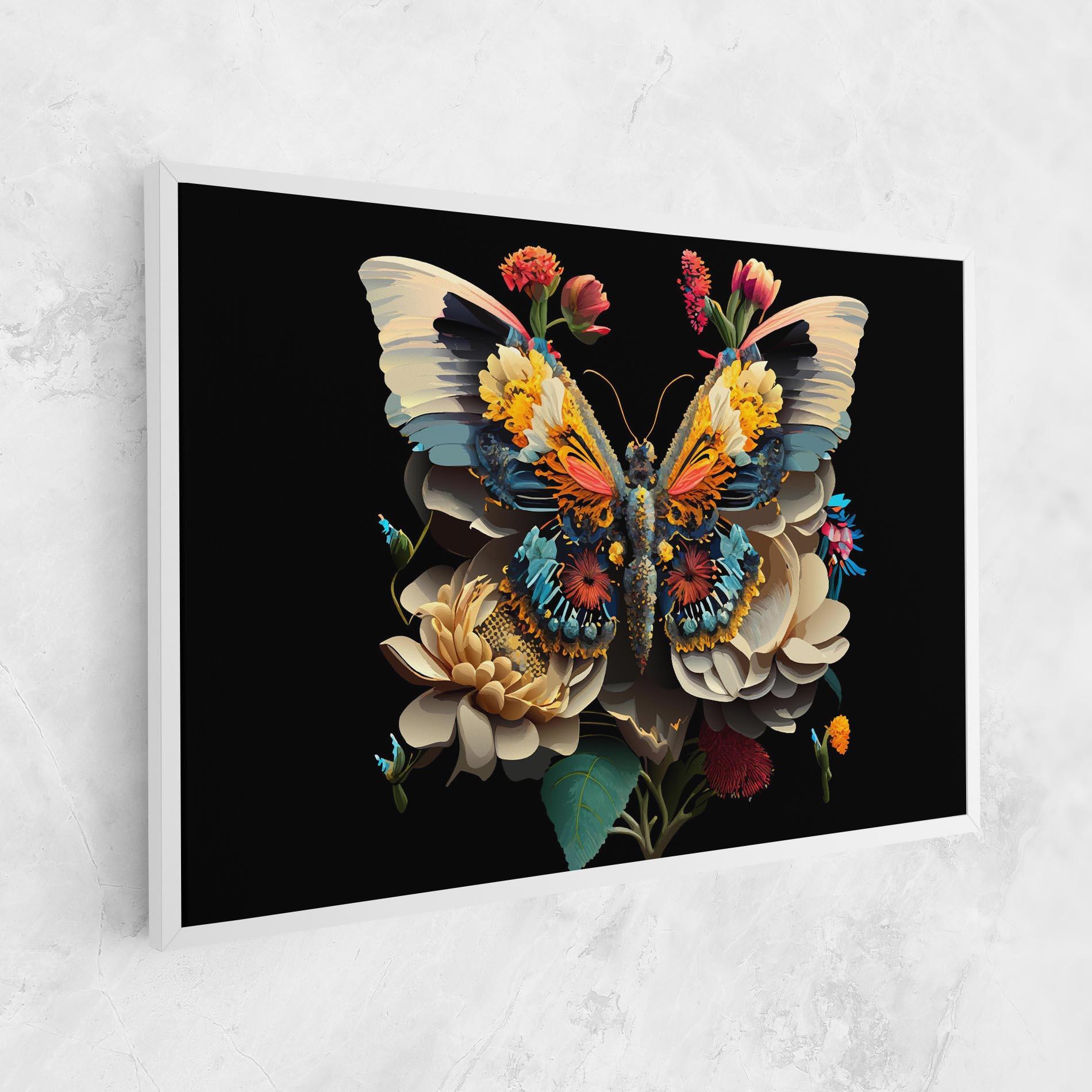 Obraz na Płótnie Colorful Butterfly mockup 1