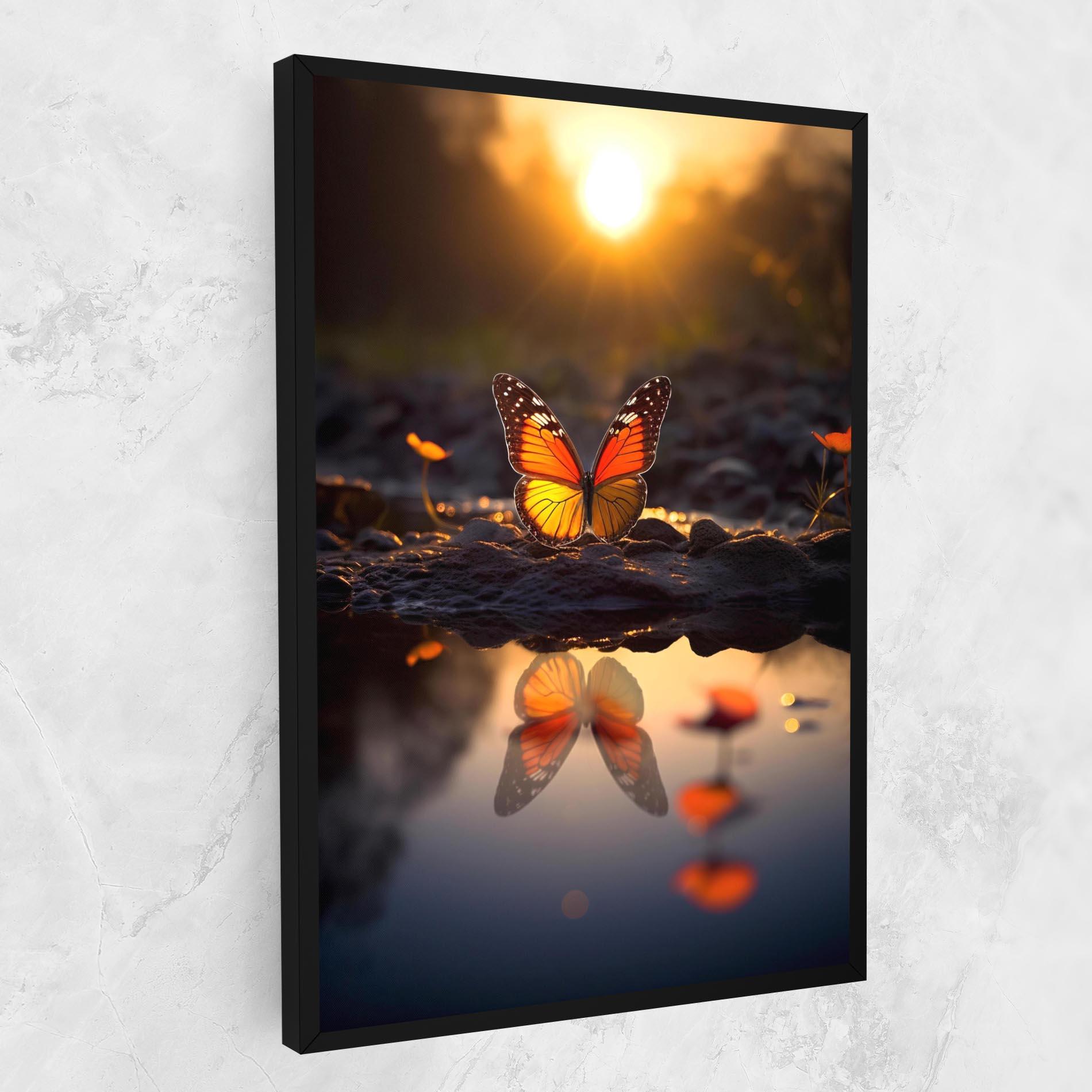 Obraz na Płótnie Sun Water Butterfly mockup 1