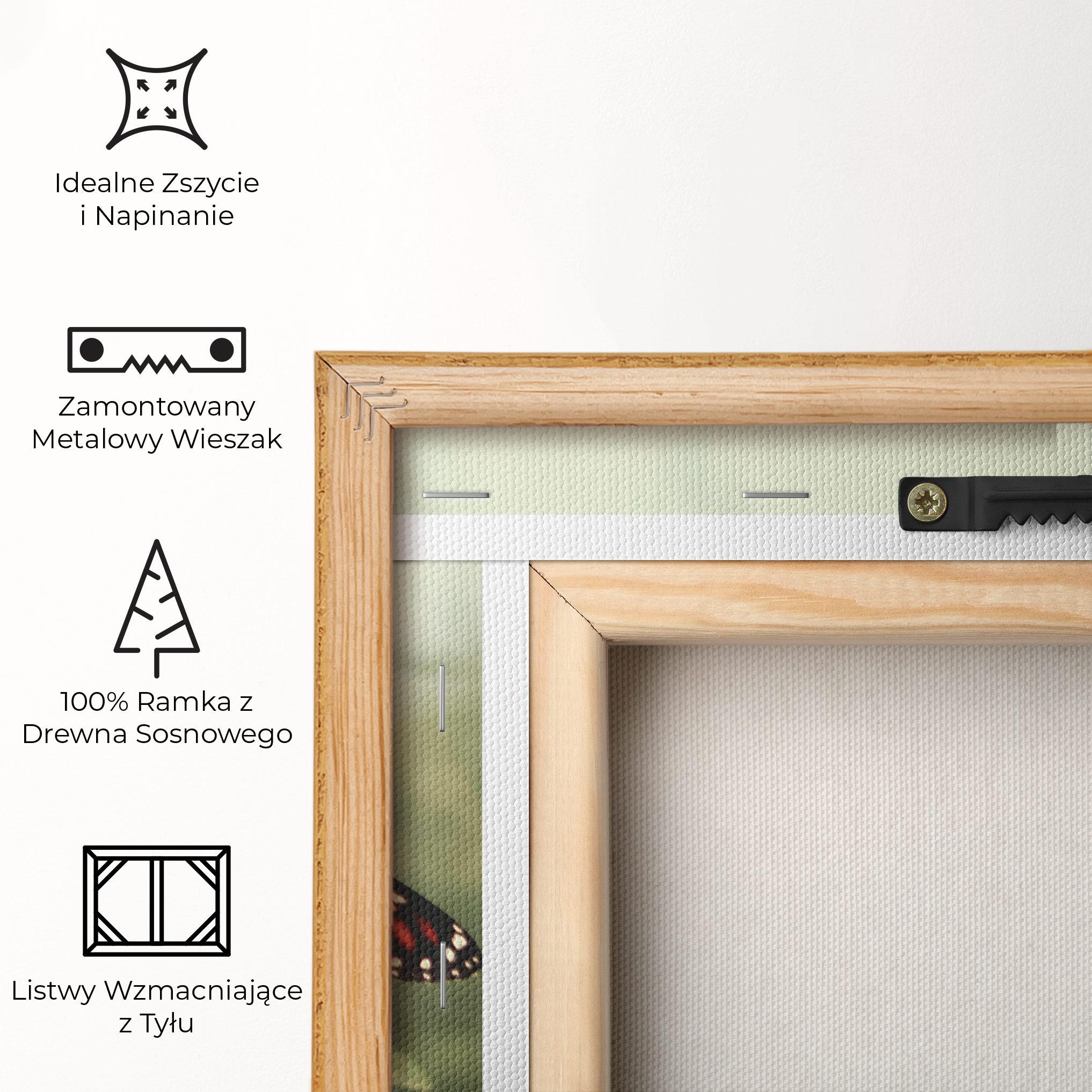 Obraz na Płótnie Light Red Butterfly mockup 5