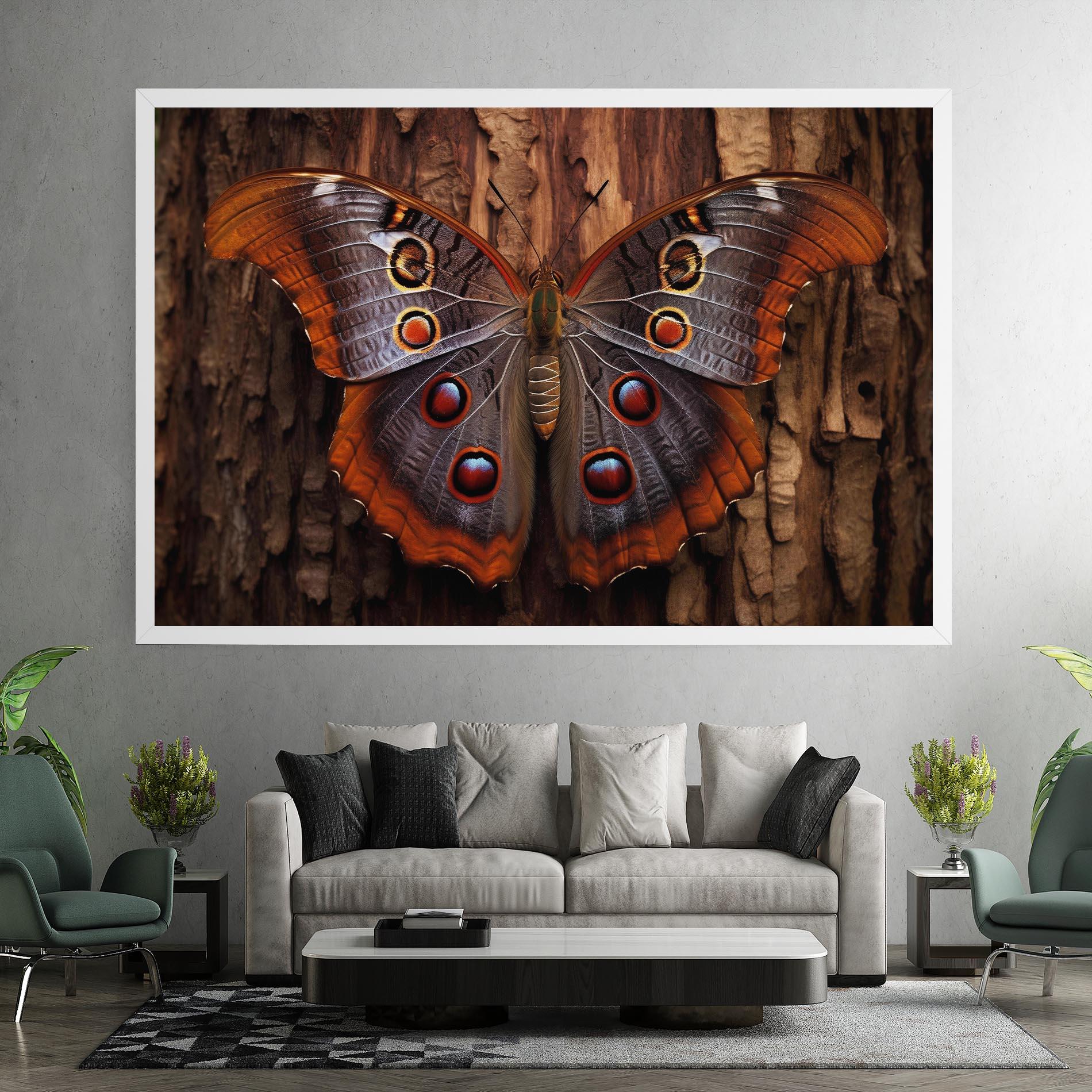 Obraz na Płótnie Brown Eyes Butterfly mockup 7