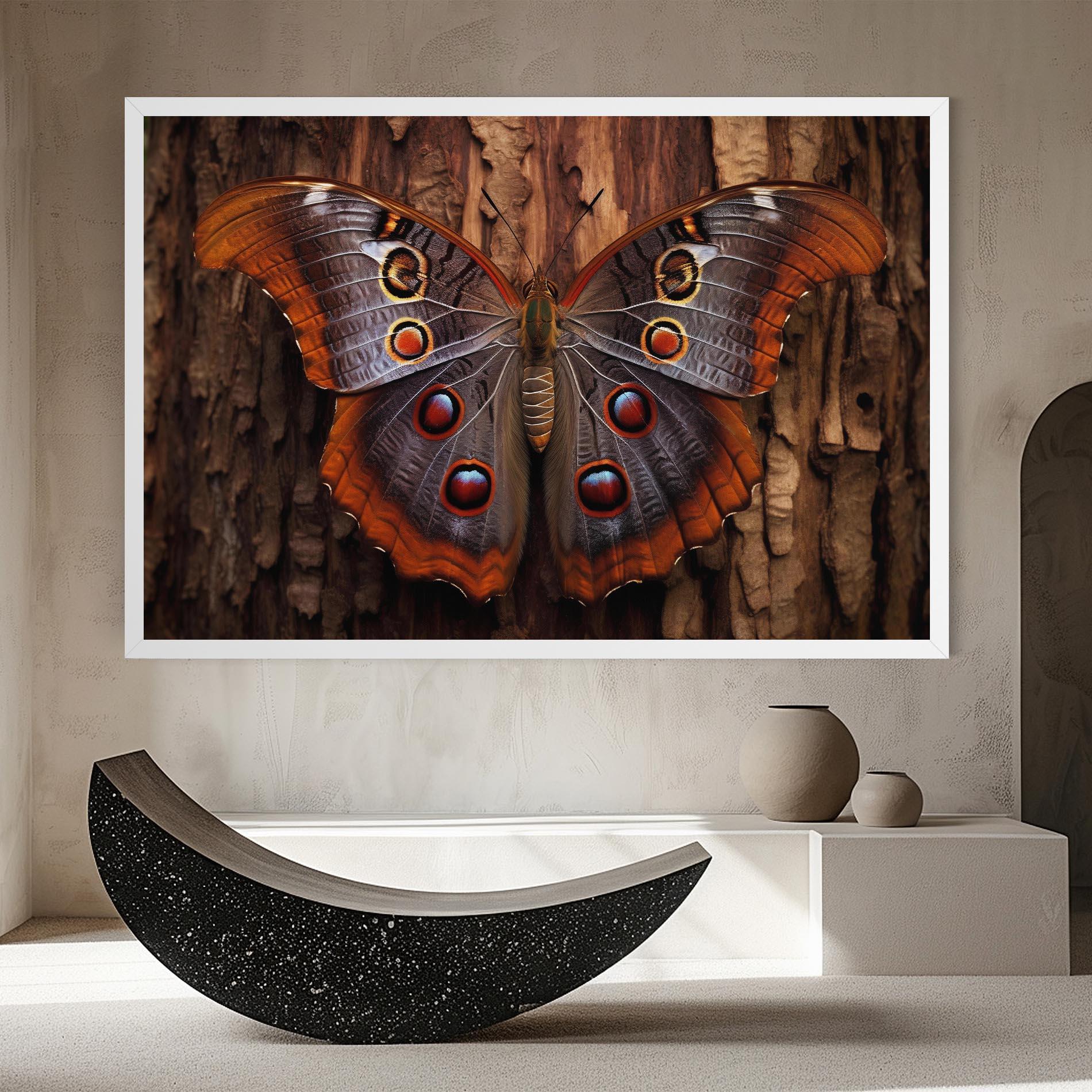 Obraz na Płótnie Brown Eyes Butterfly mockup 8