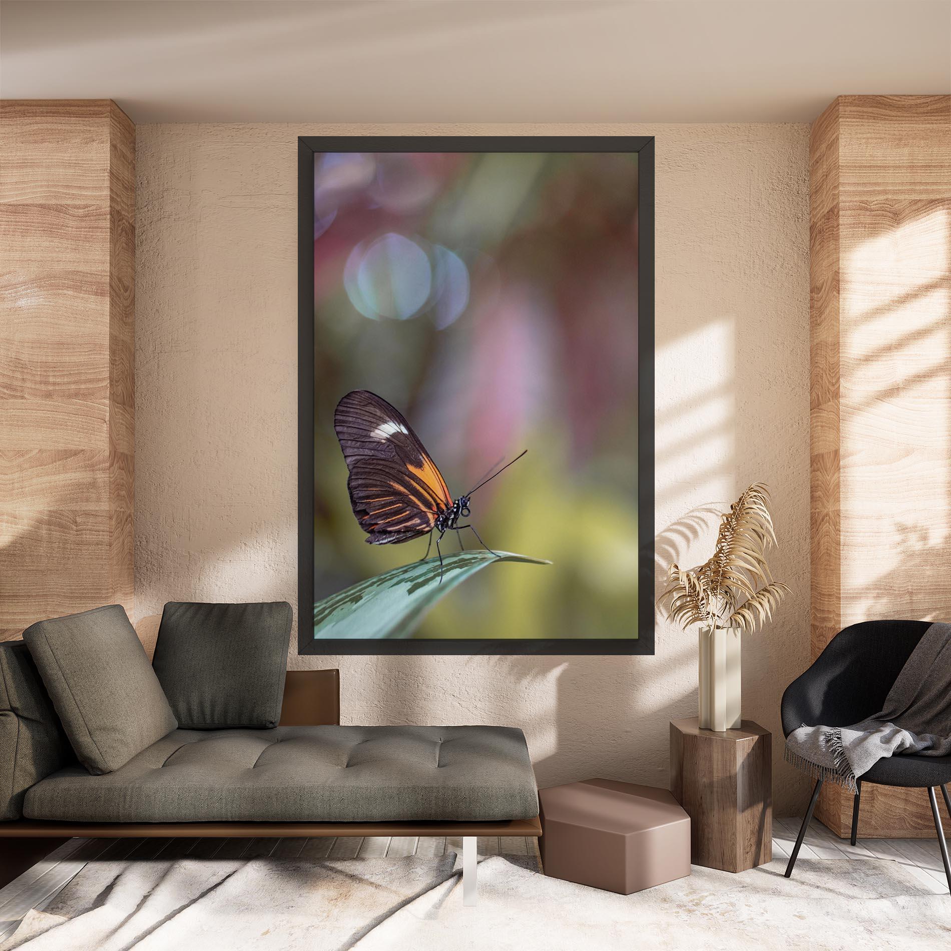 Obraz na Płótnie Dark Purple Butterfly mockup 8