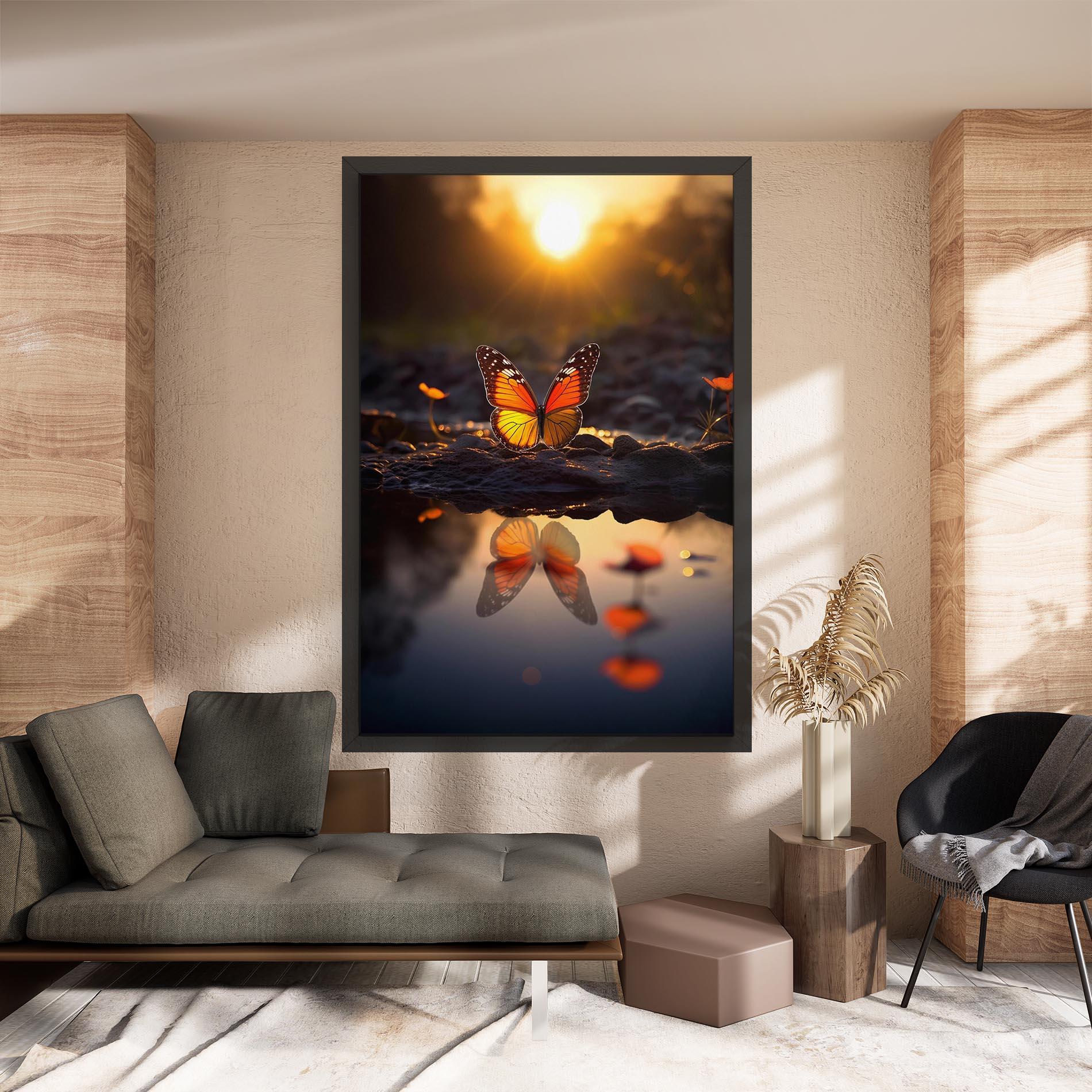 Obraz na Płótnie Sun Water Butterfly mockup 8