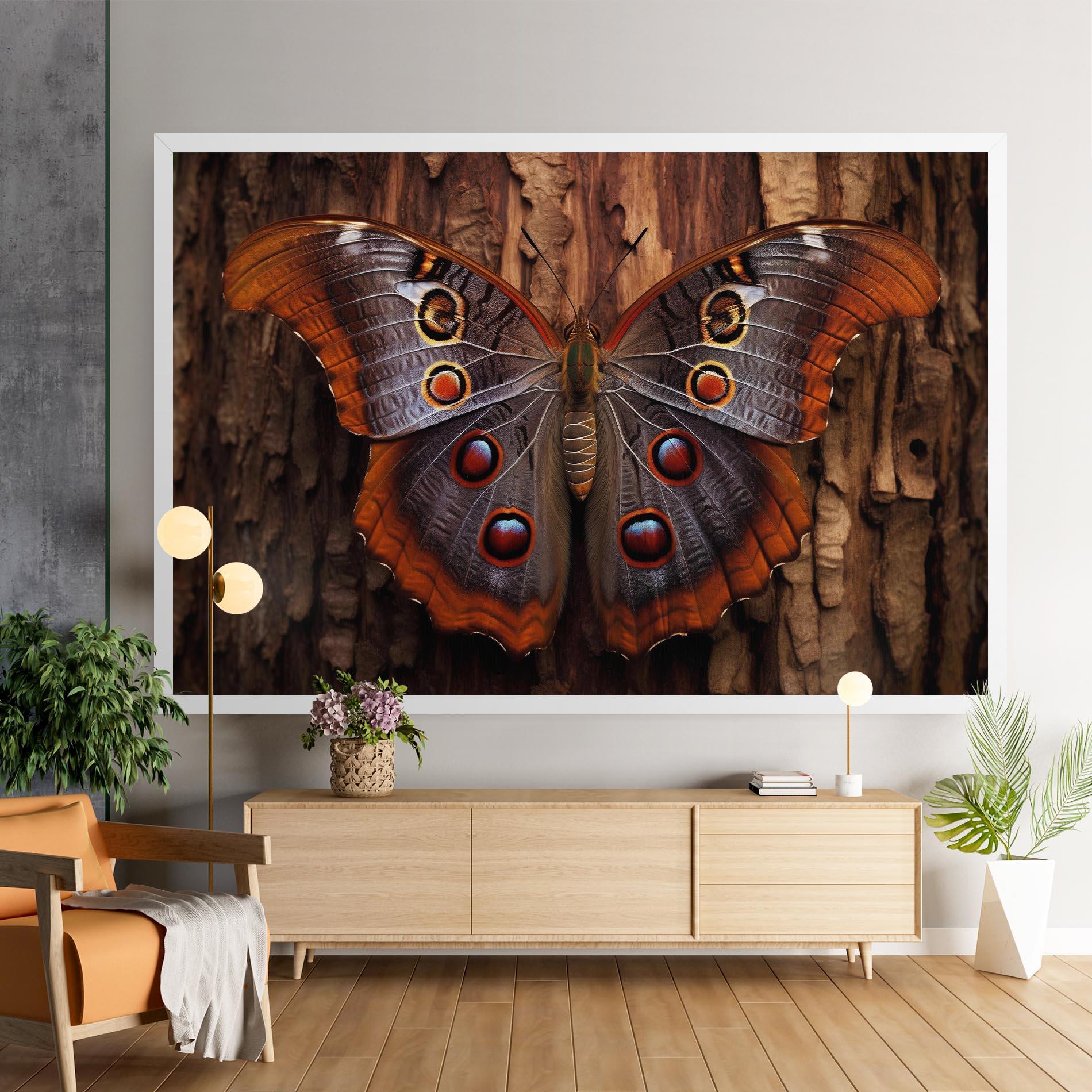 Obraz na Płótnie Brown Eyes Butterfly mockup 9