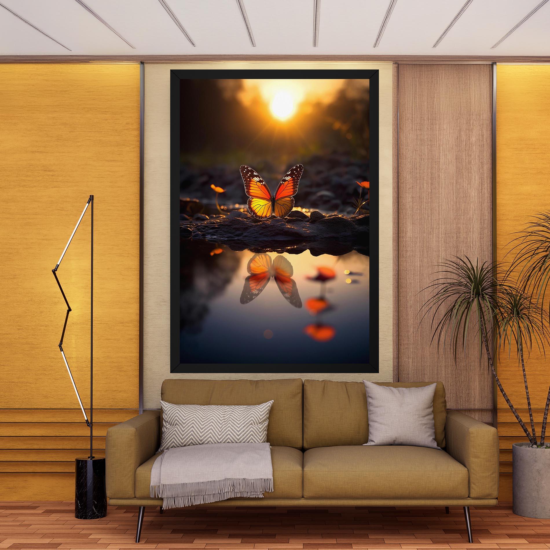 Obraz na Płótnie Sun Water Butterfly mockup 9