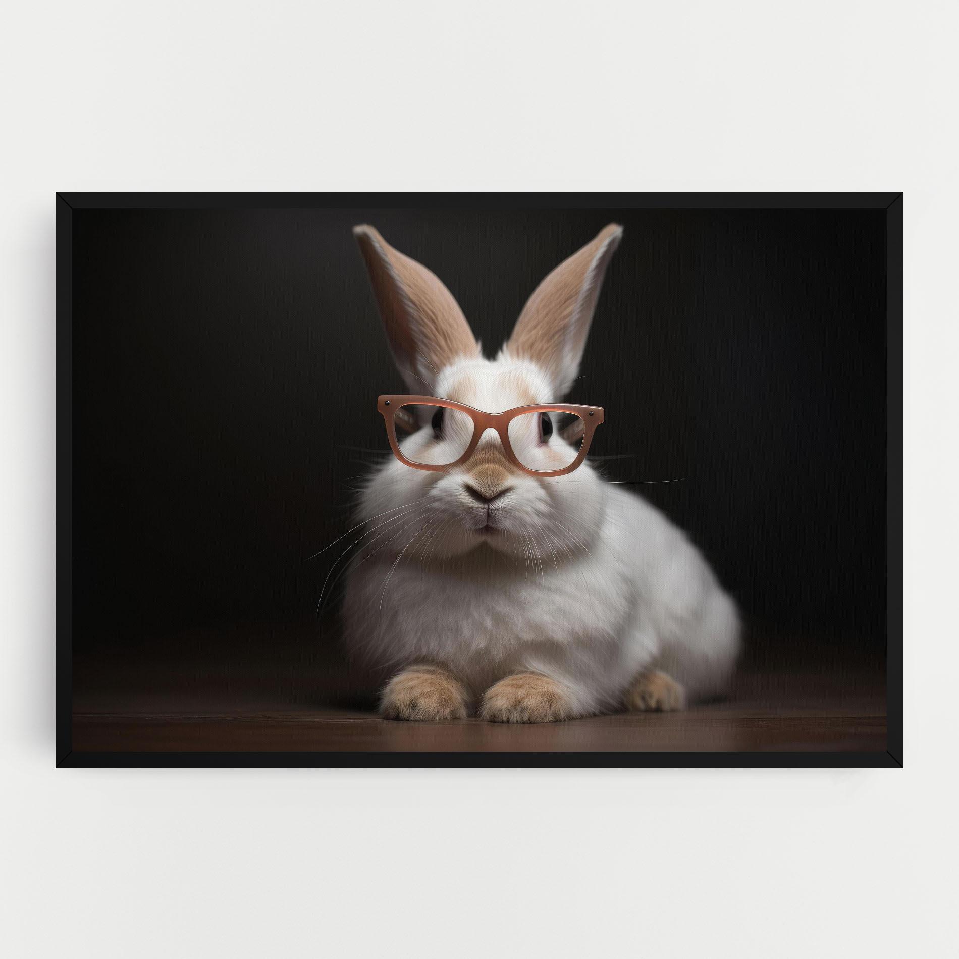 Obraz na Płótnie Eyeglasses Bunny mockup 0