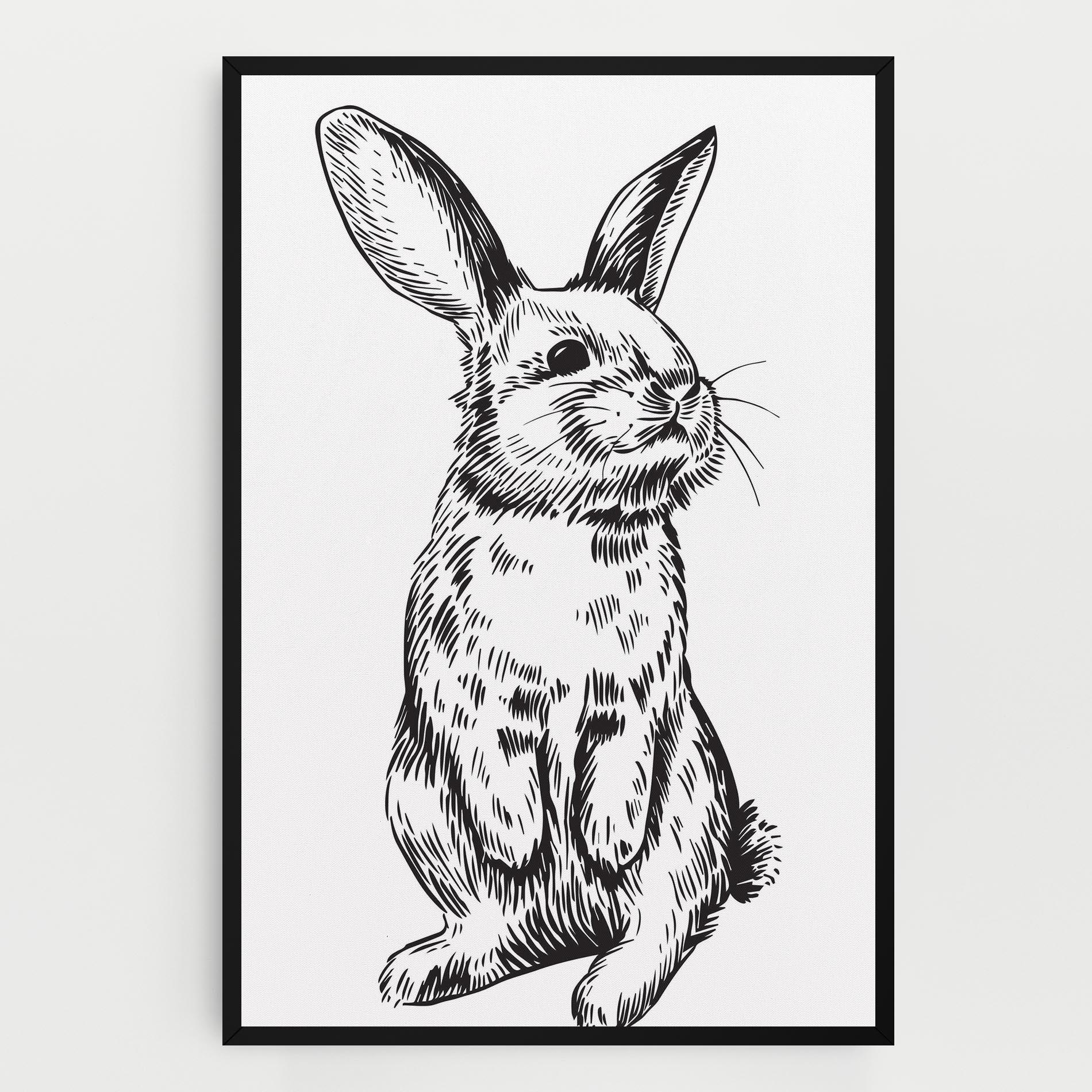 Obraz na Płótnie Cute Bunny mockup 0