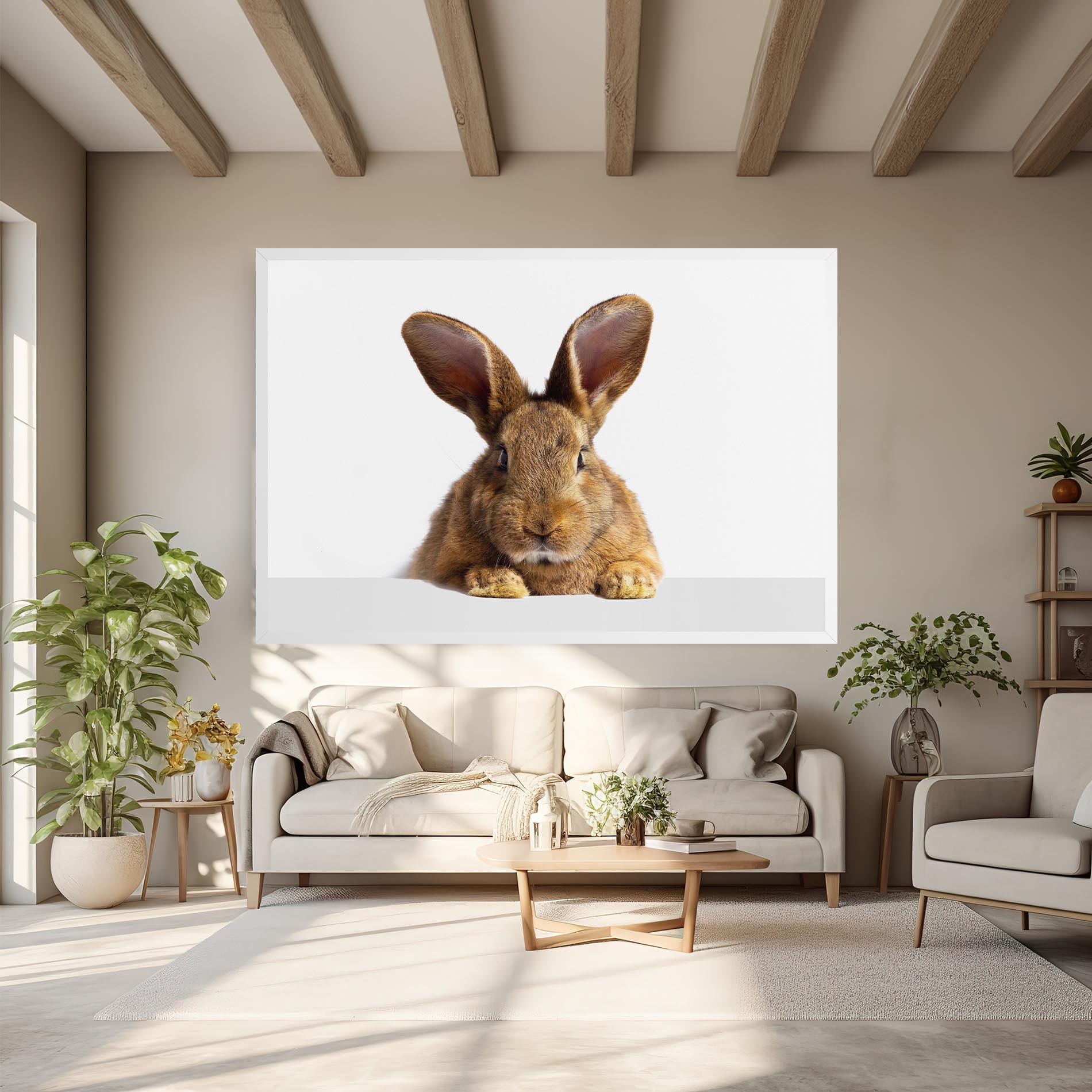 Obraz na Płótnie Brown Cute Bunny mockup 6