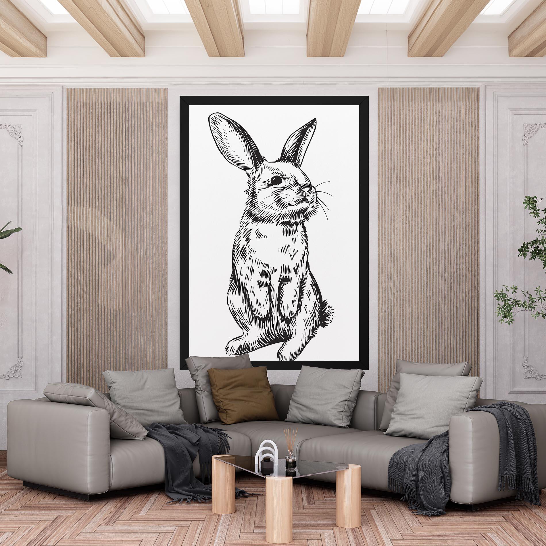 Obraz na Płótnie Cute Bunny mockup 6