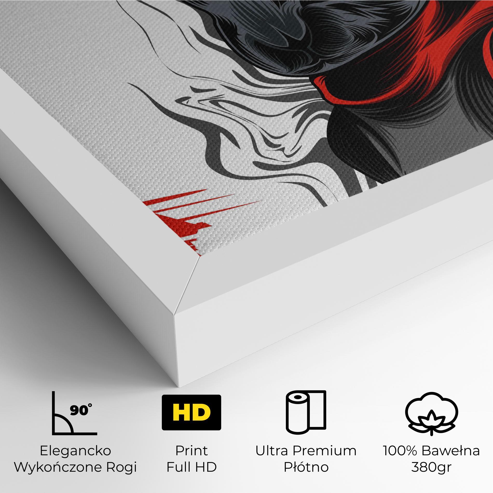 Obraz na Płótnie Cyborg Red Bunny mockup 4