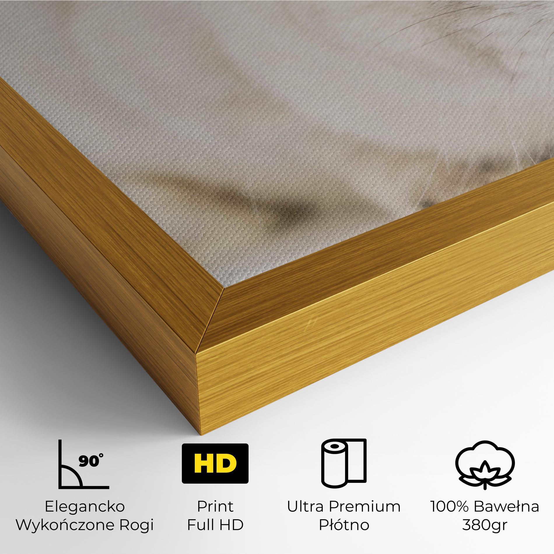 Obraz na Płótnie Light Grey Bunny mockup 4