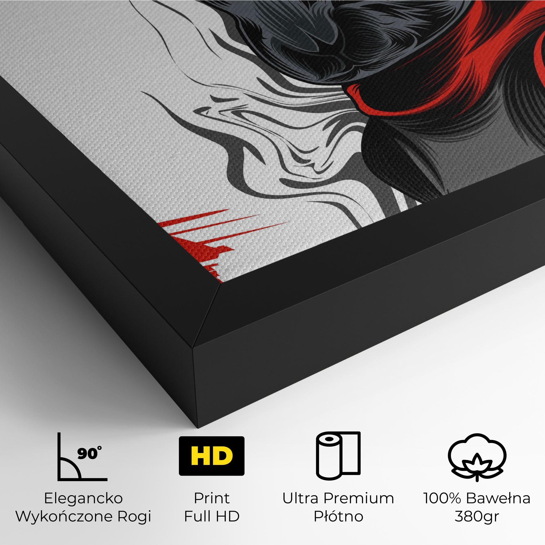 Obraz na Płótnie Cyborg Red Bunny mockup 4