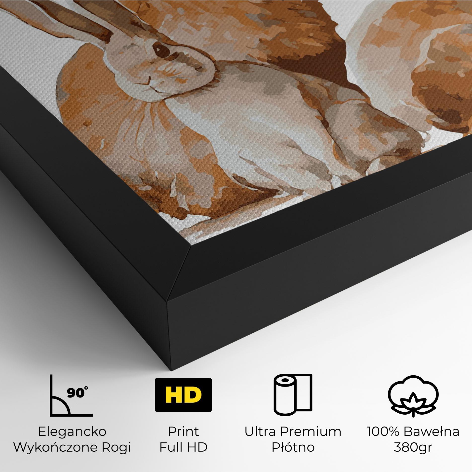 Obraz na Płótnie Family Rabbit mockup 4