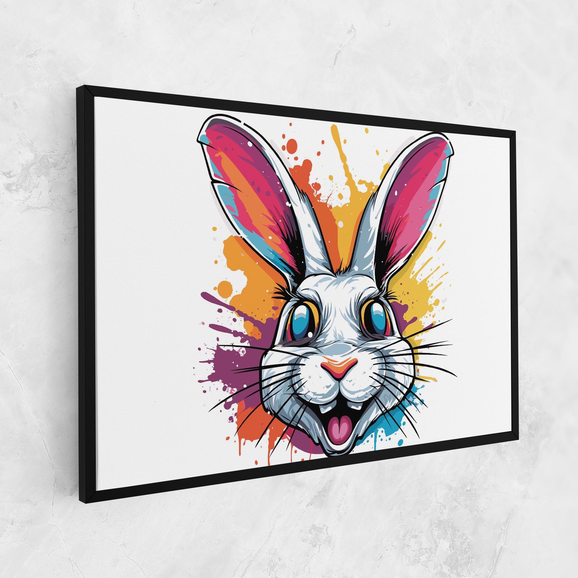 Obraz na Płótnie Crazy Bunny mockup 1