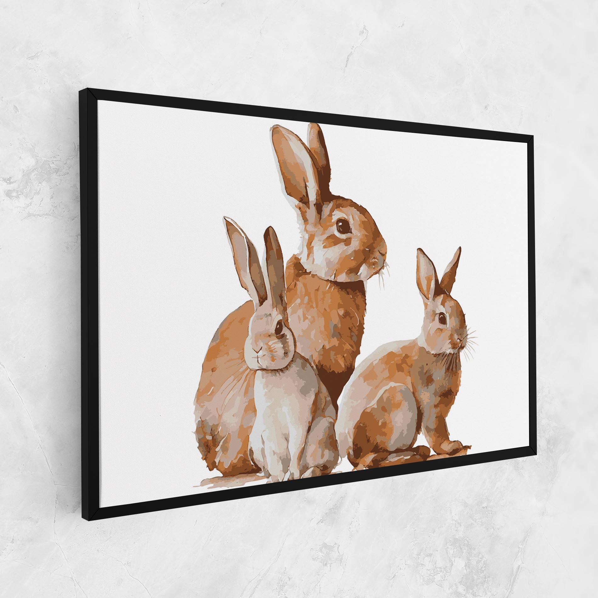 Obraz na Płótnie Family Rabbit mockup 1