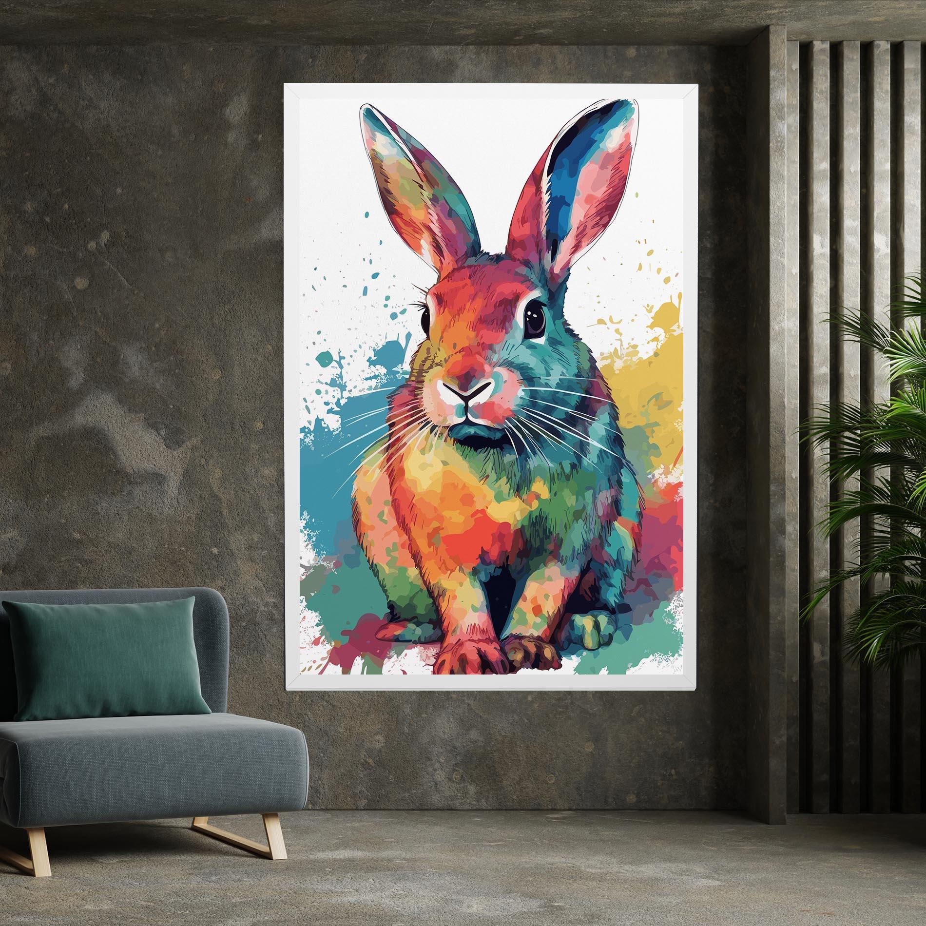 Obraz na Płótnie Brush Rabbit mockup 7