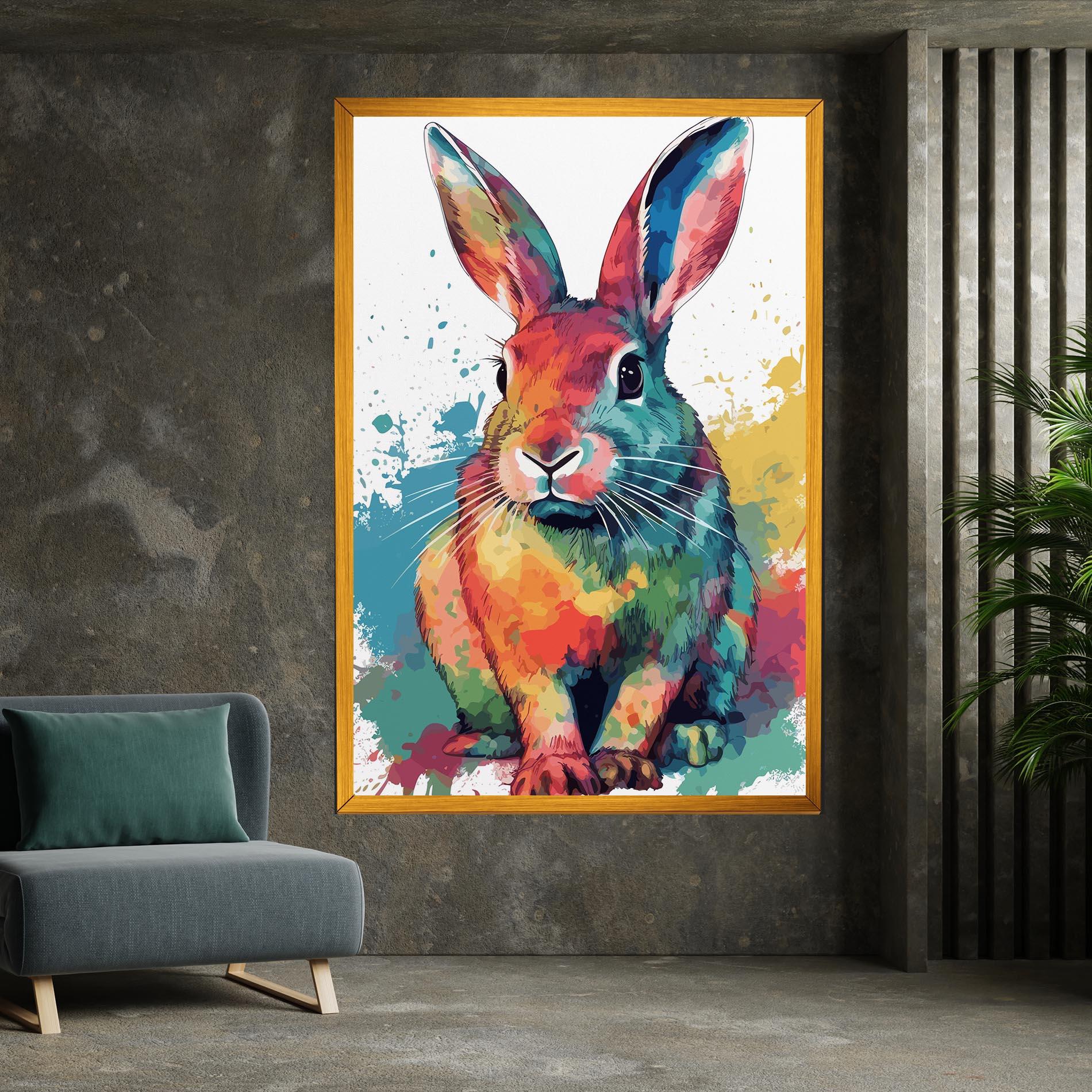 Obraz na Płótnie Brush Rabbit mockup 7