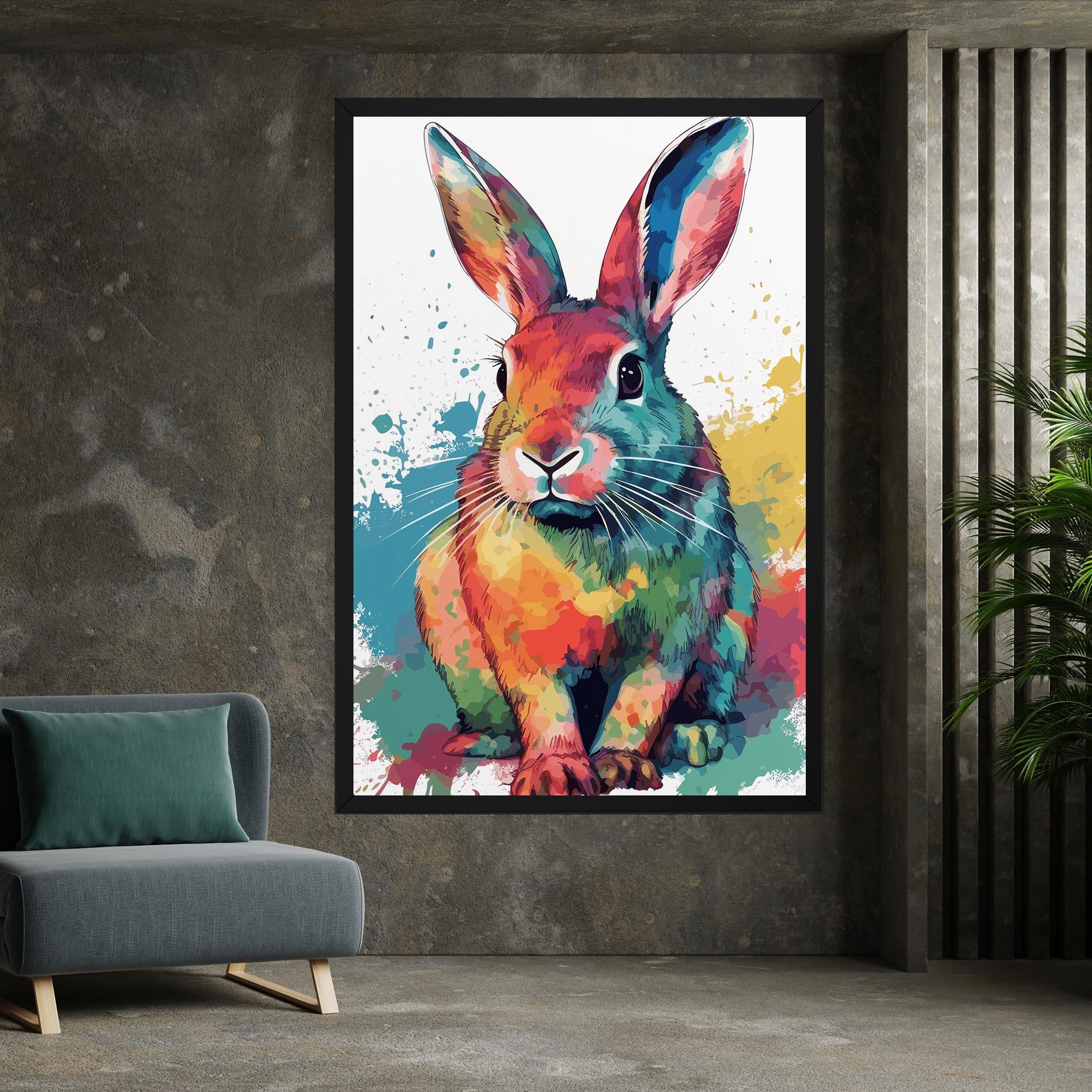Obraz na Płótnie Brush Rabbit mockup 7