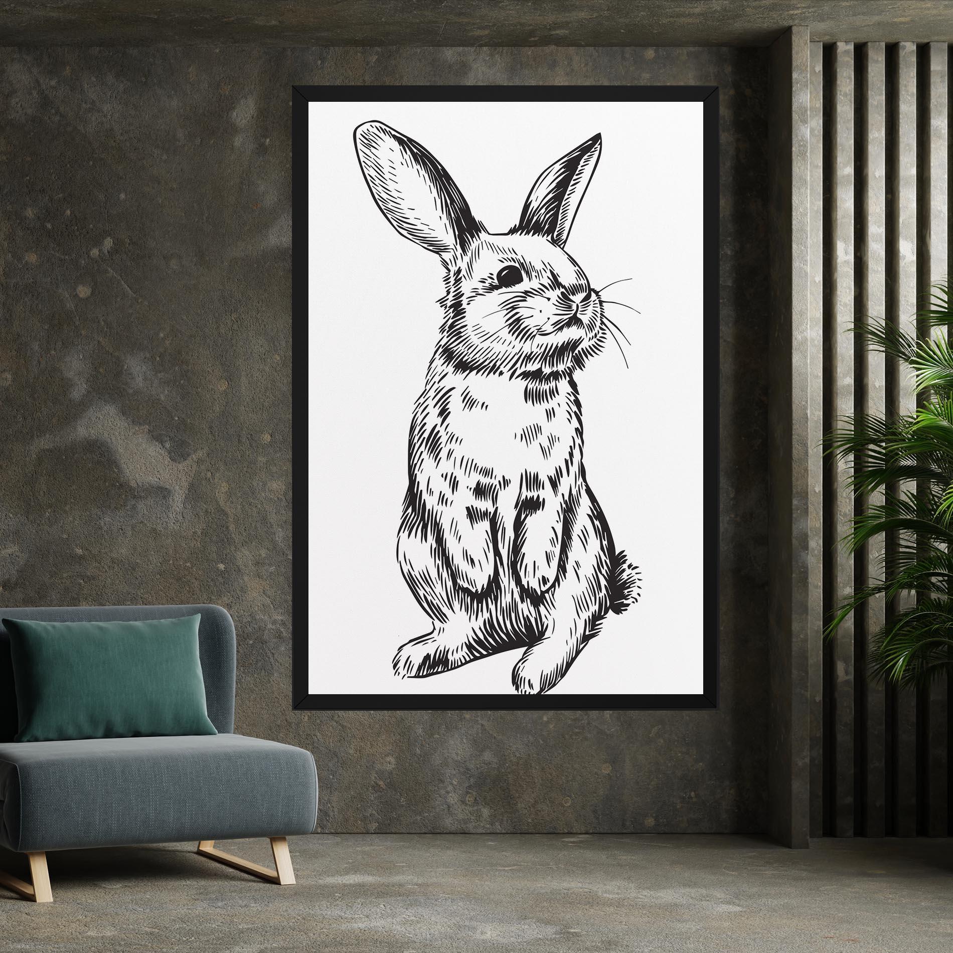 Obraz na Płótnie Cute Bunny mockup 7
