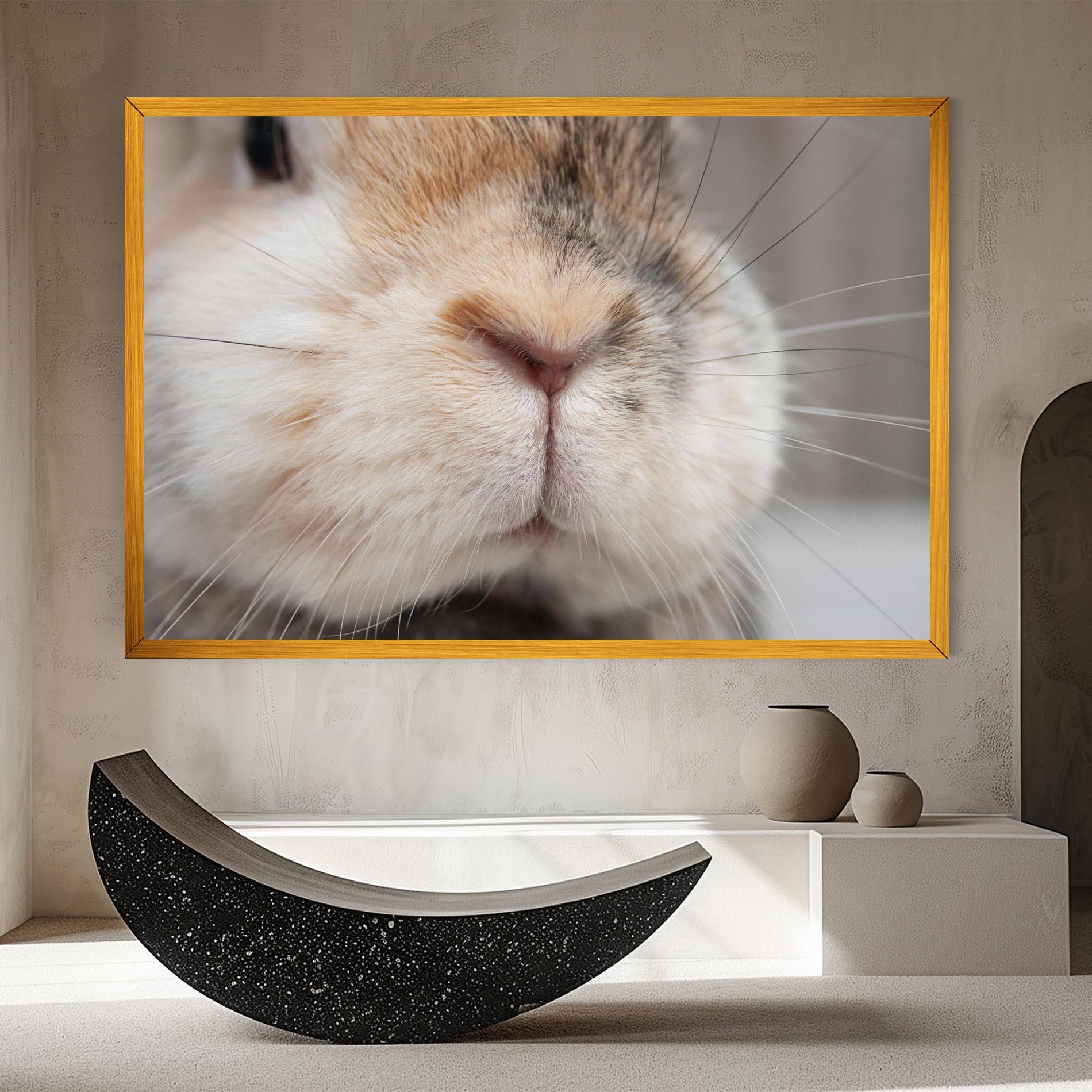 Obraz na Płótnie Close Up Bunny mockup 8