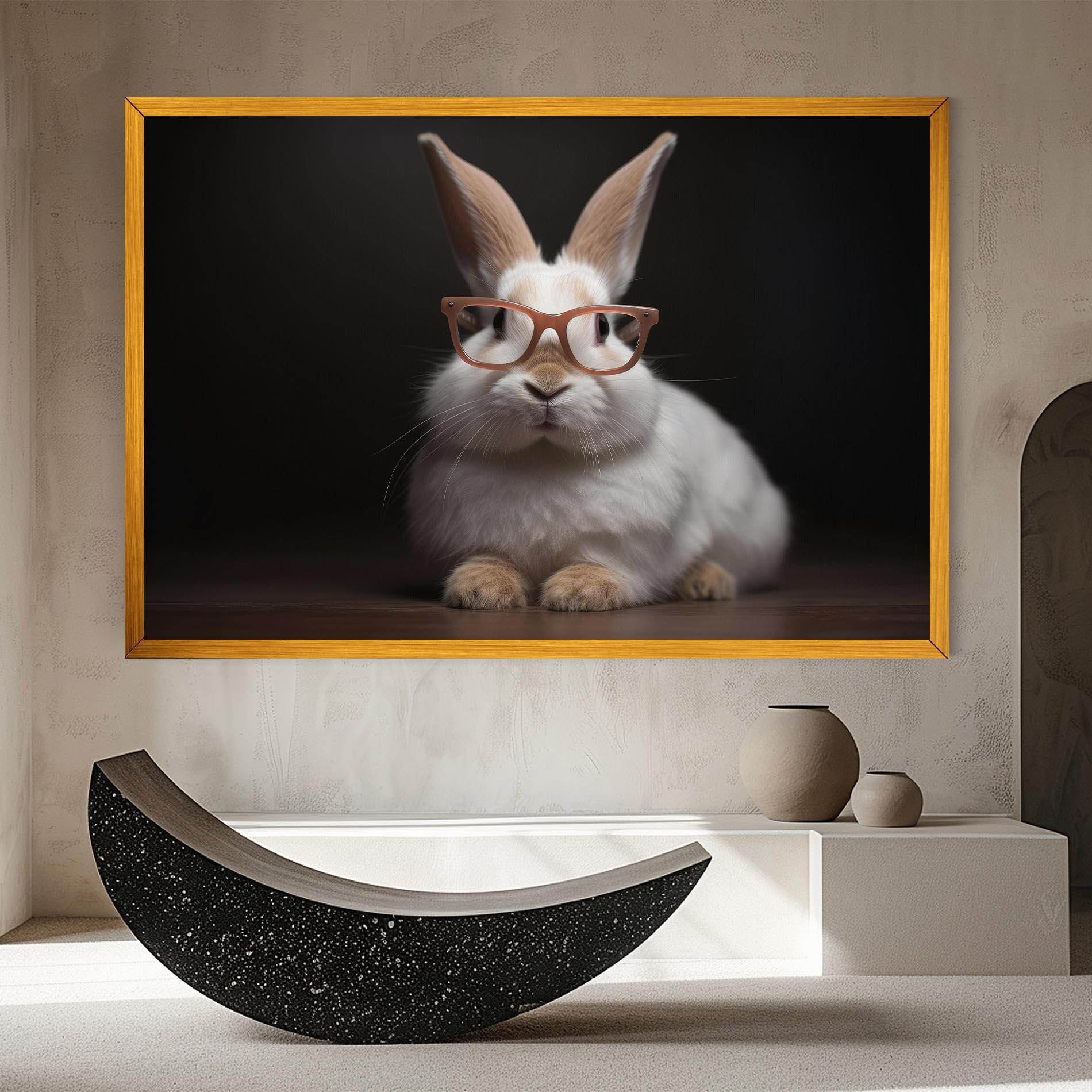 Obraz na Płótnie Eyeglasses Bunny mockup 8