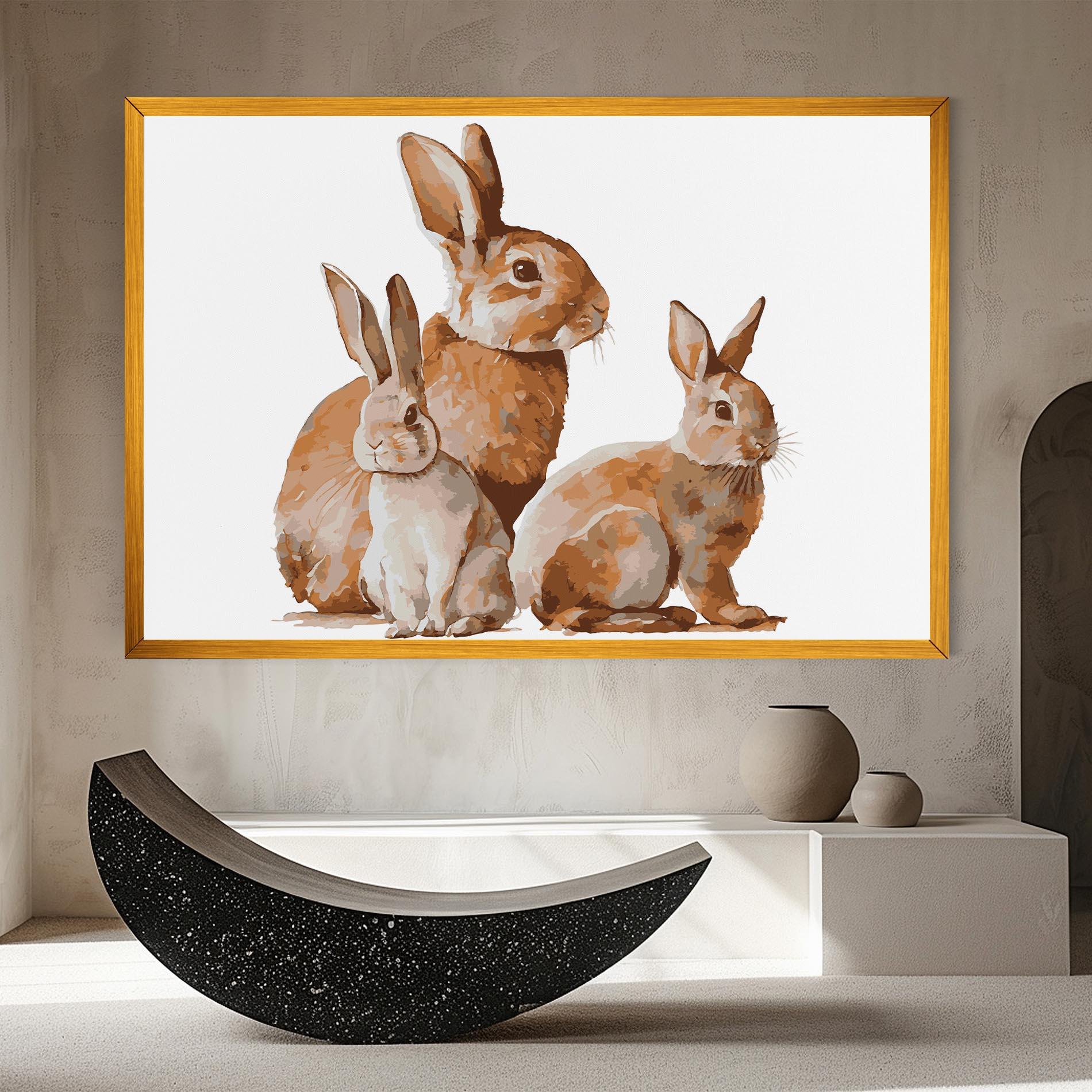 Obraz na Płótnie Family Rabbit mockup 8
