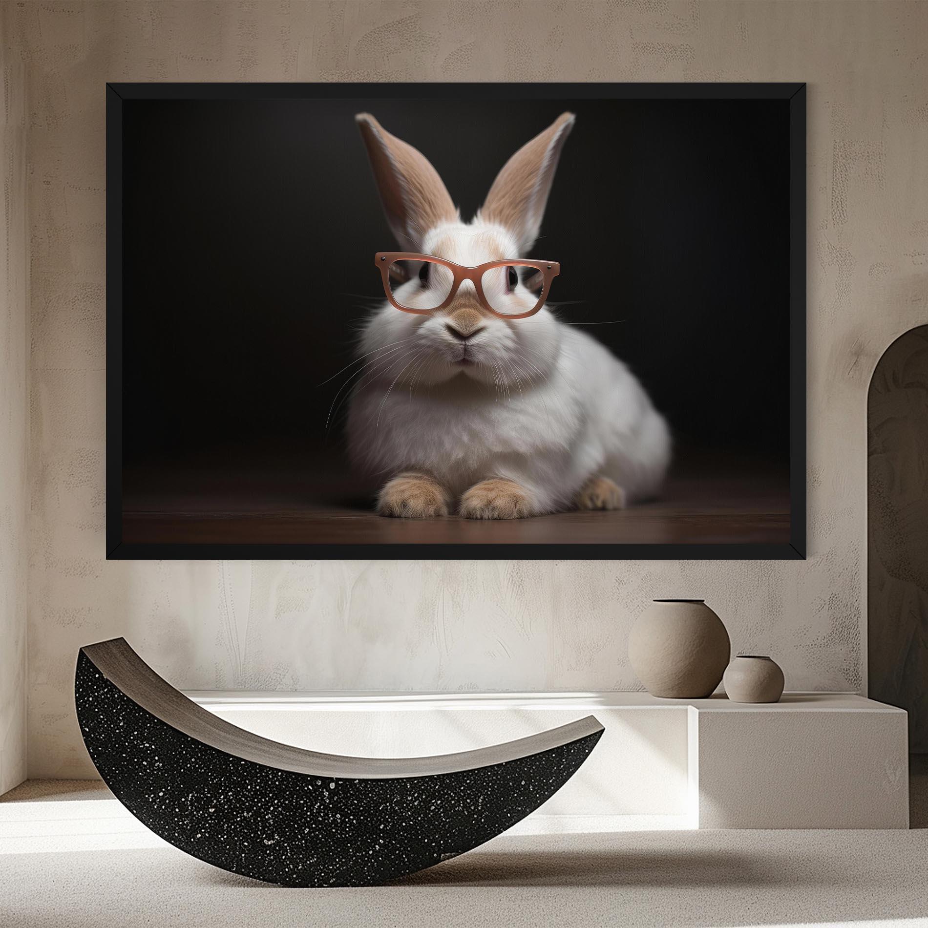 Obraz na Płótnie Eyeglasses Bunny mockup 8