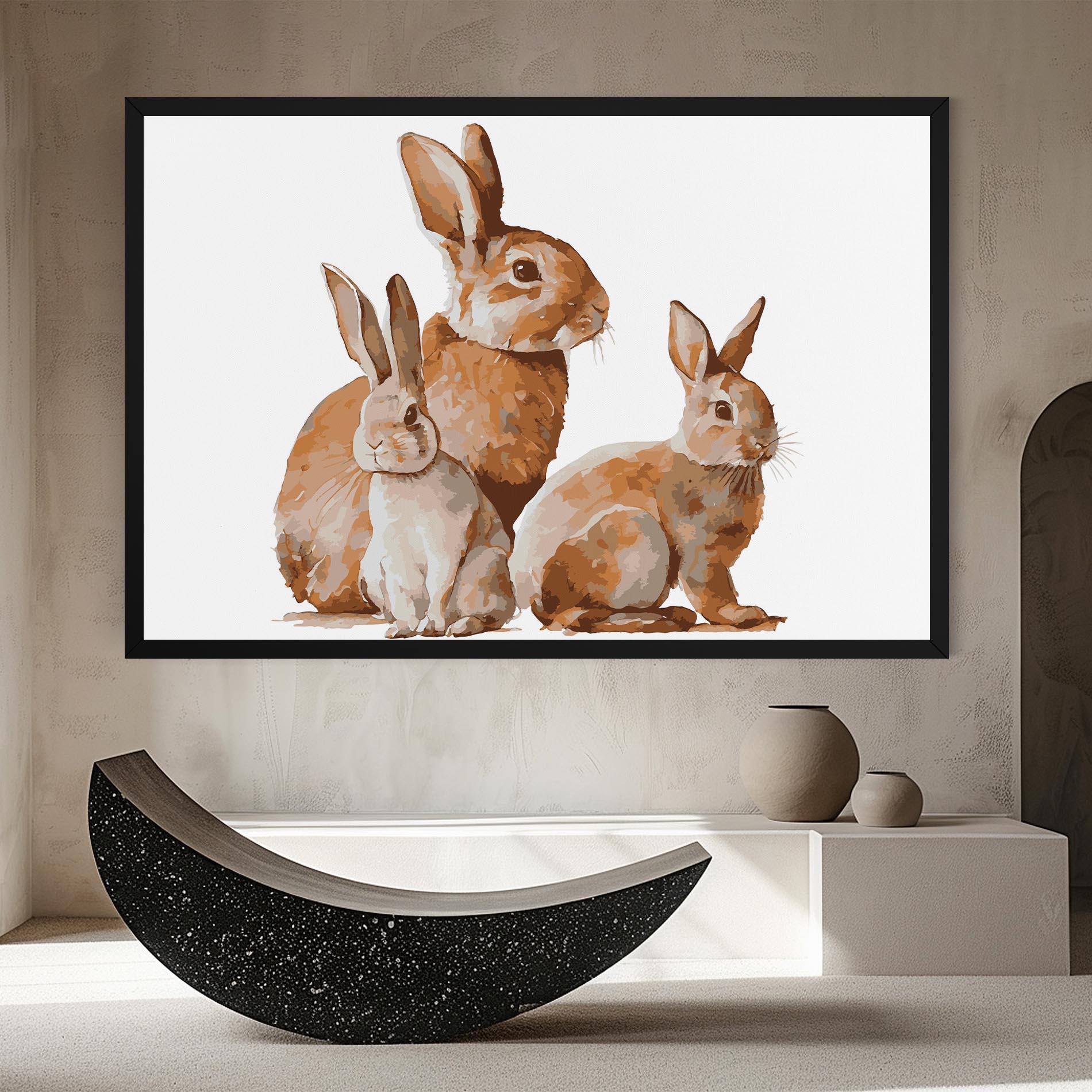 Obraz na Płótnie Family Rabbit mockup 8