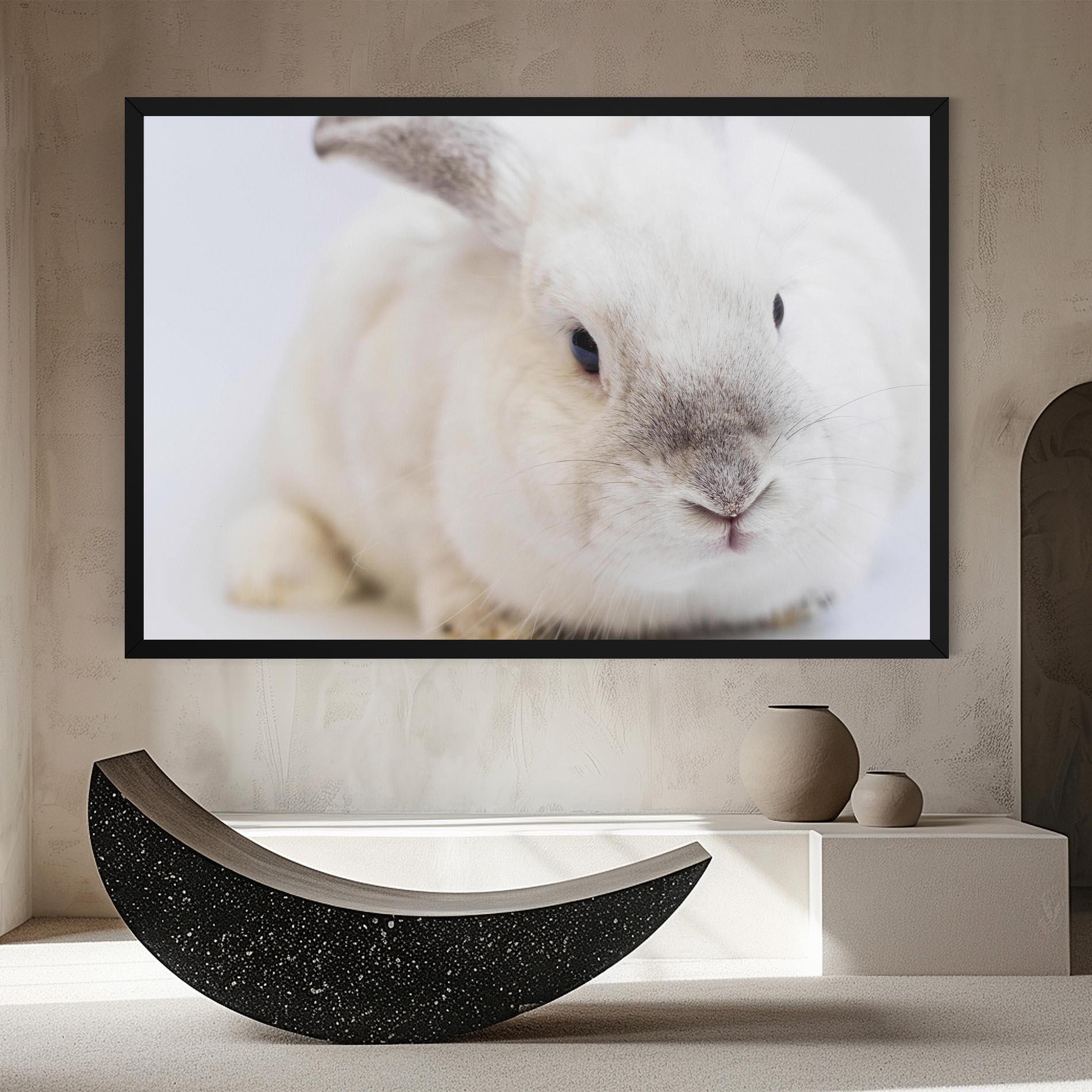 Obraz na Płótnie Light Grey Bunny mockup 8