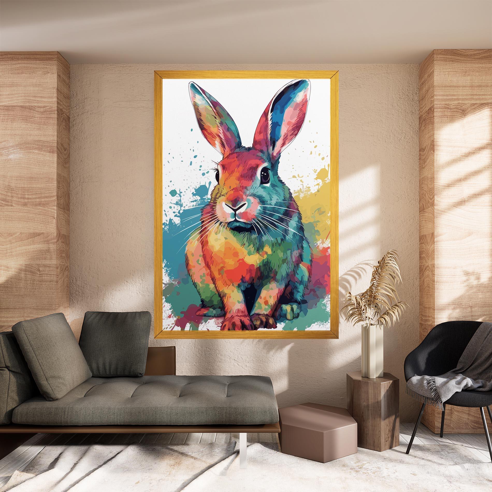 Obraz na Płótnie Brush Rabbit mockup 8