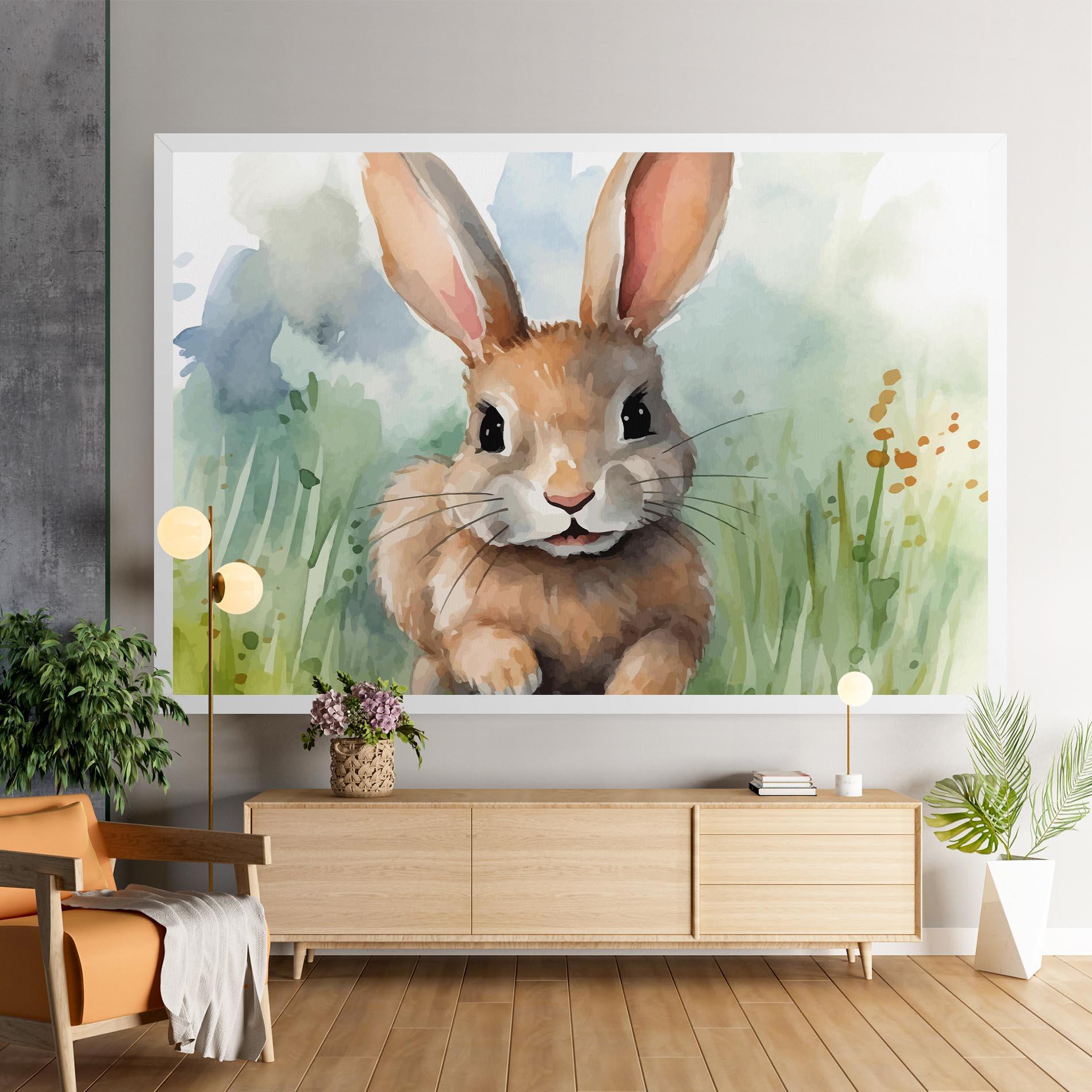 Obraz na Płótnie Brown Cream Bunny mockup 9