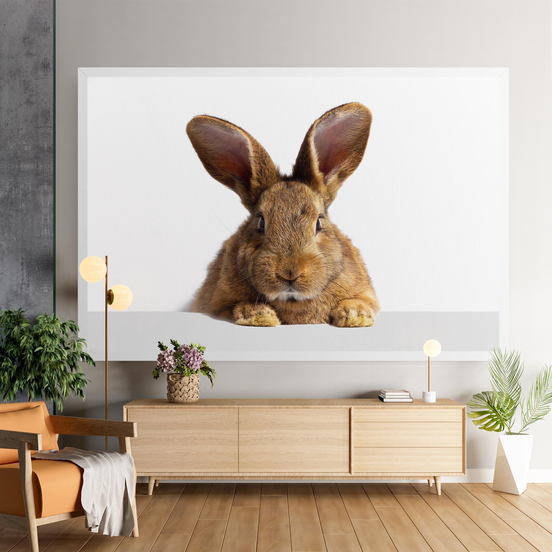 Obraz na Płótnie Brown Cute Bunny mockup 9