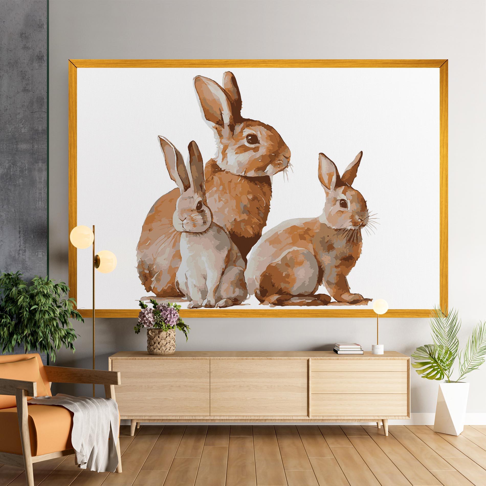 Obraz na Płótnie Family Rabbit mockup 9