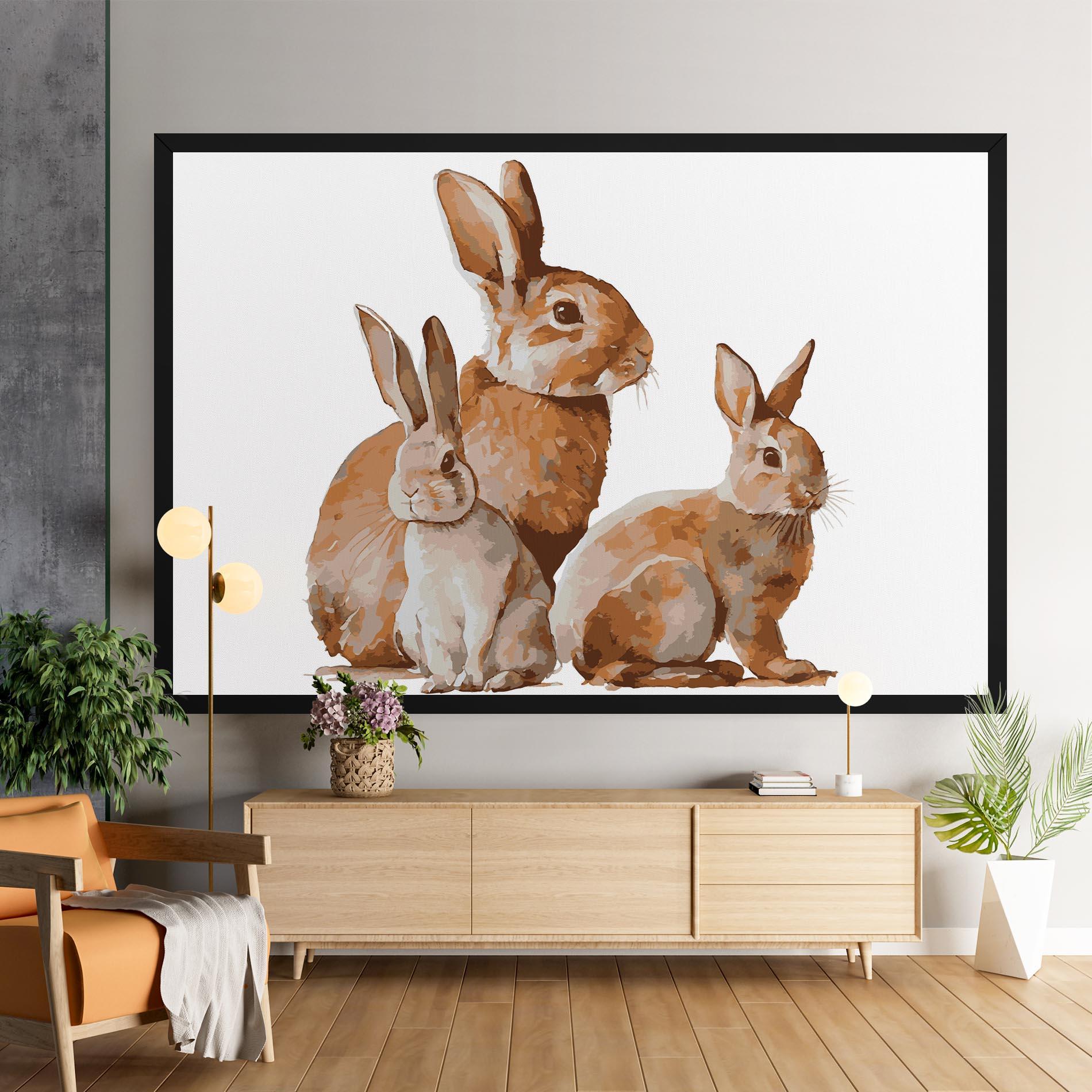 Obraz na Płótnie Family Rabbit mockup 9