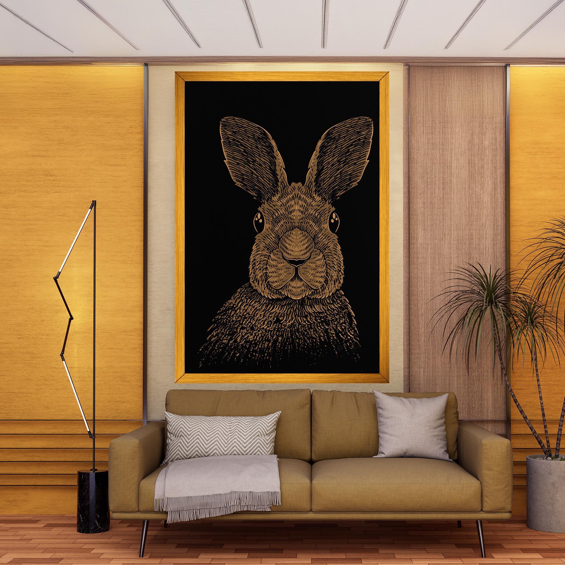 Obraz na Płótnie Brown Bunny mockup 9