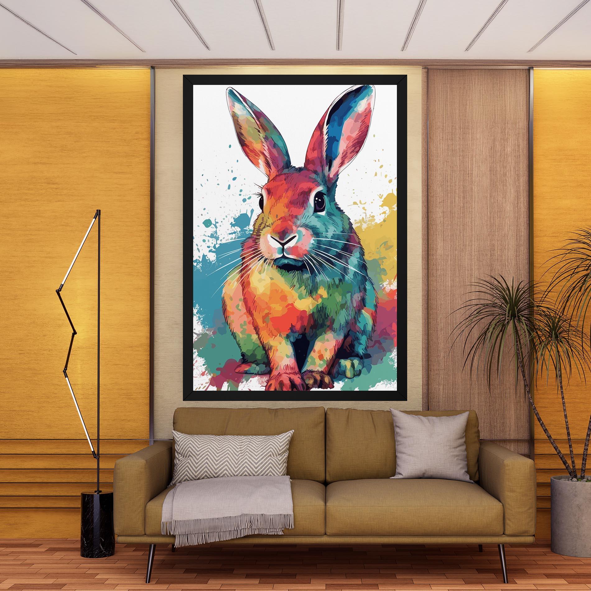 Obraz na Płótnie Brush Rabbit mockup 9
