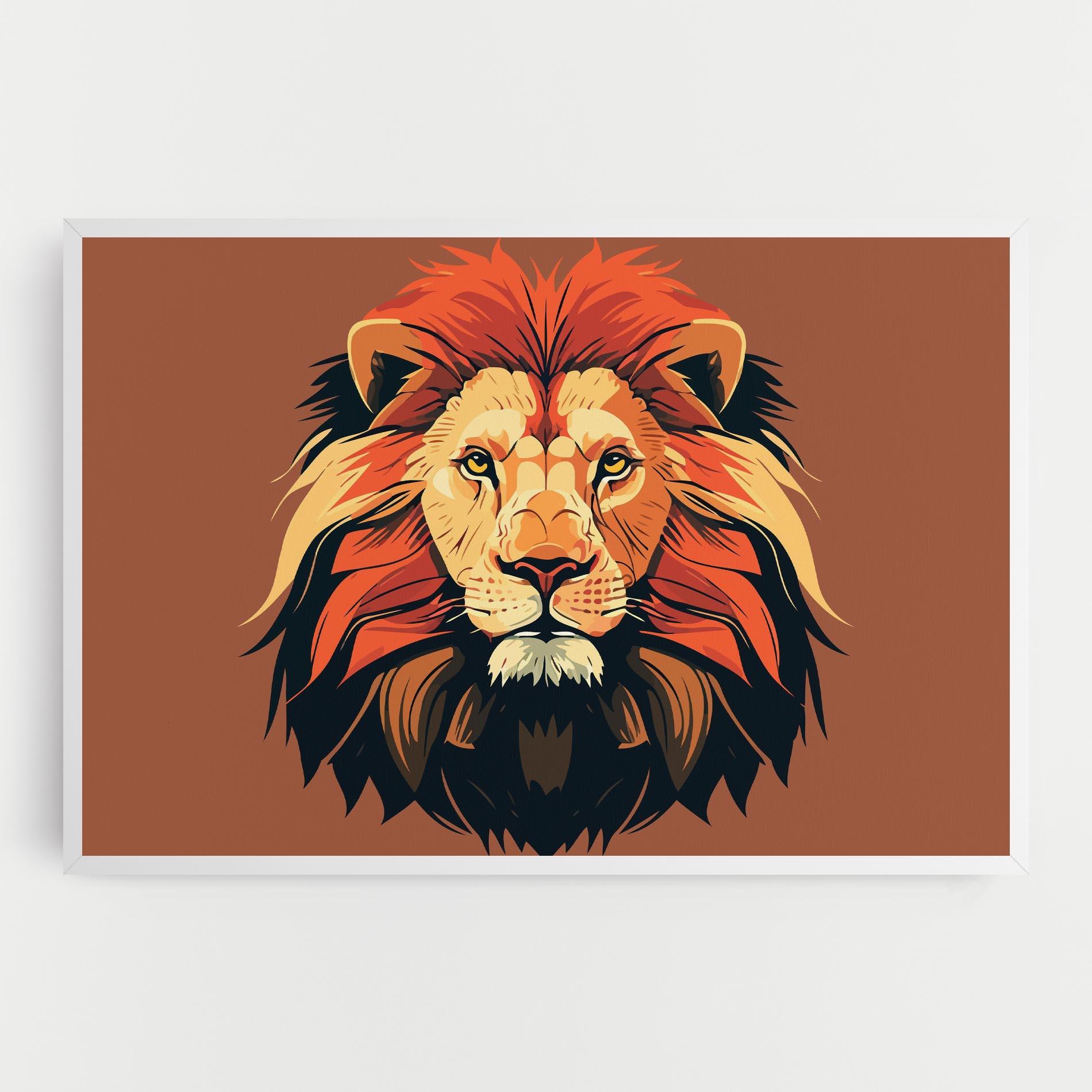 Obraz na Płótnie African Lion mockup 0
