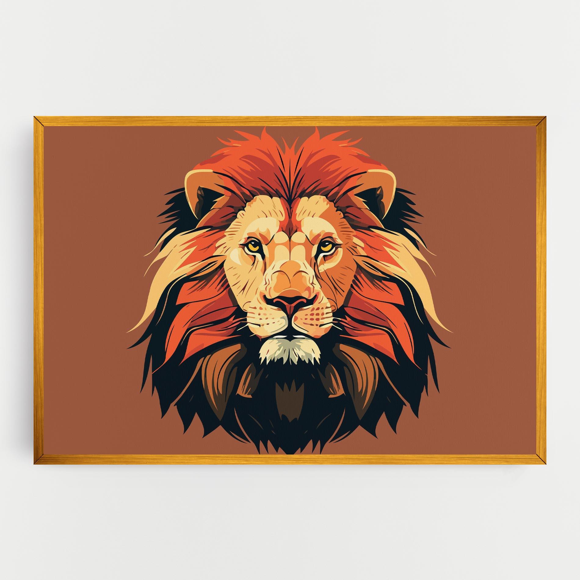 Obraz na Płótnie African Lion mockup 0