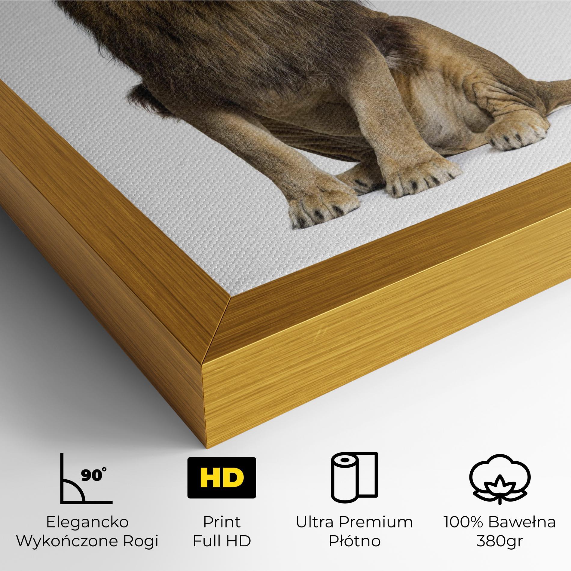 Obraz na Płótnie Big Lion mockup 4