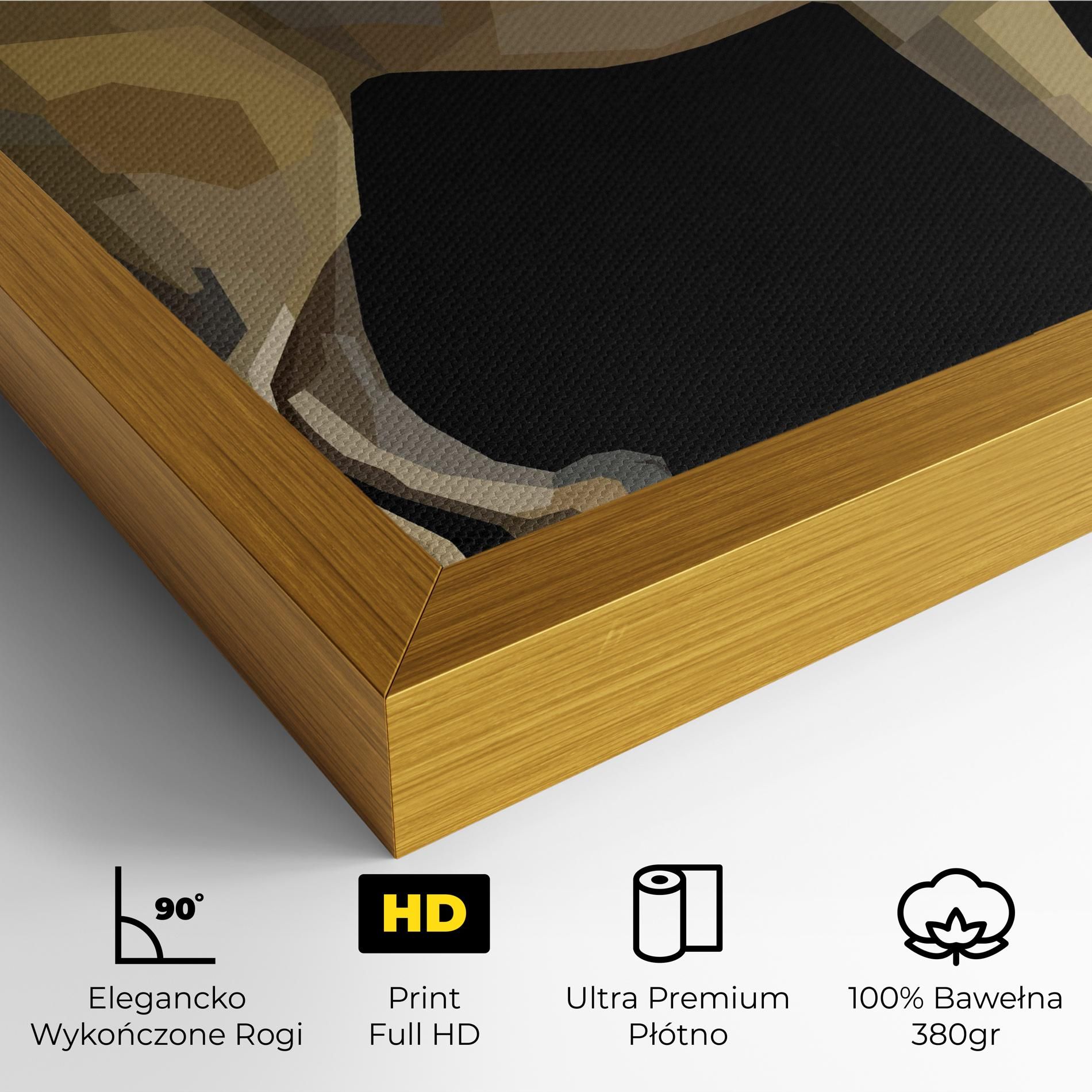 Lion Art On Black mockup 4