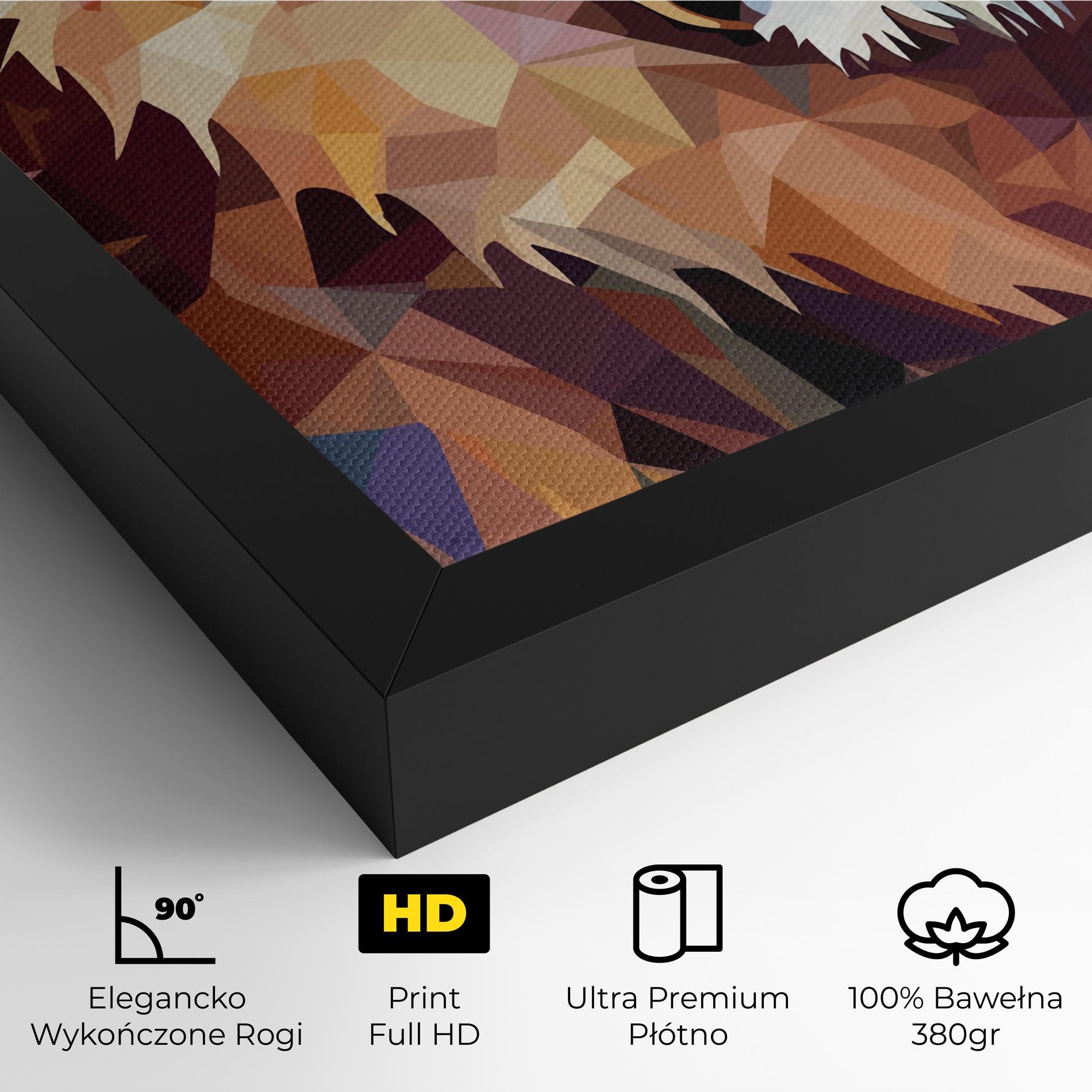 Obraz na Płótnie Artistic Lion Head mockup 4