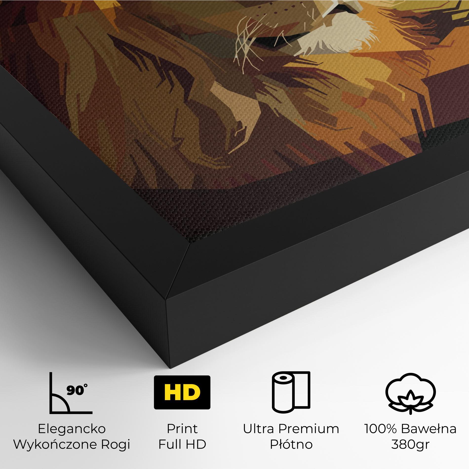 Obraz na Płótnie Lion Art mockup 4