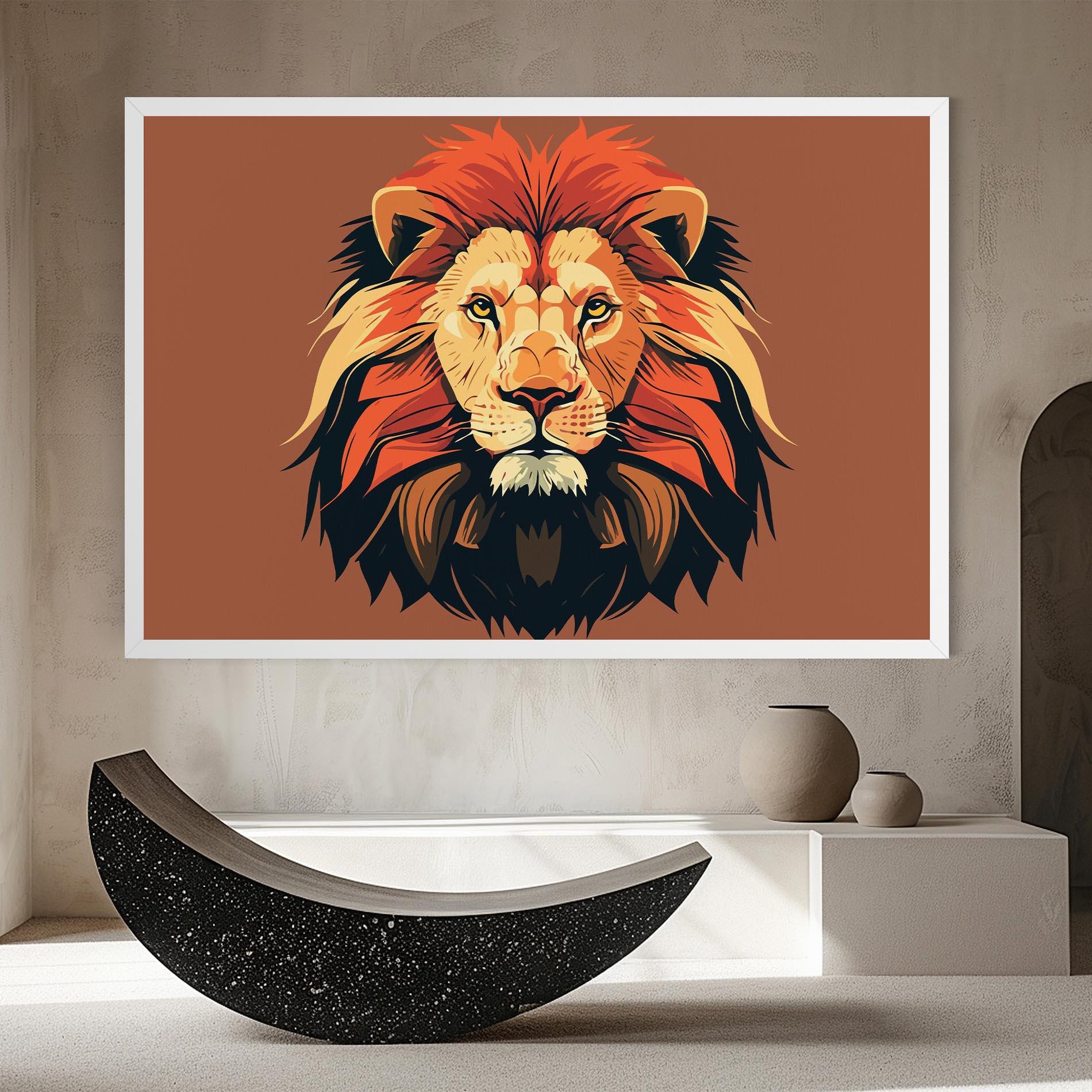 Obraz na Płótnie African Lion mockup 8