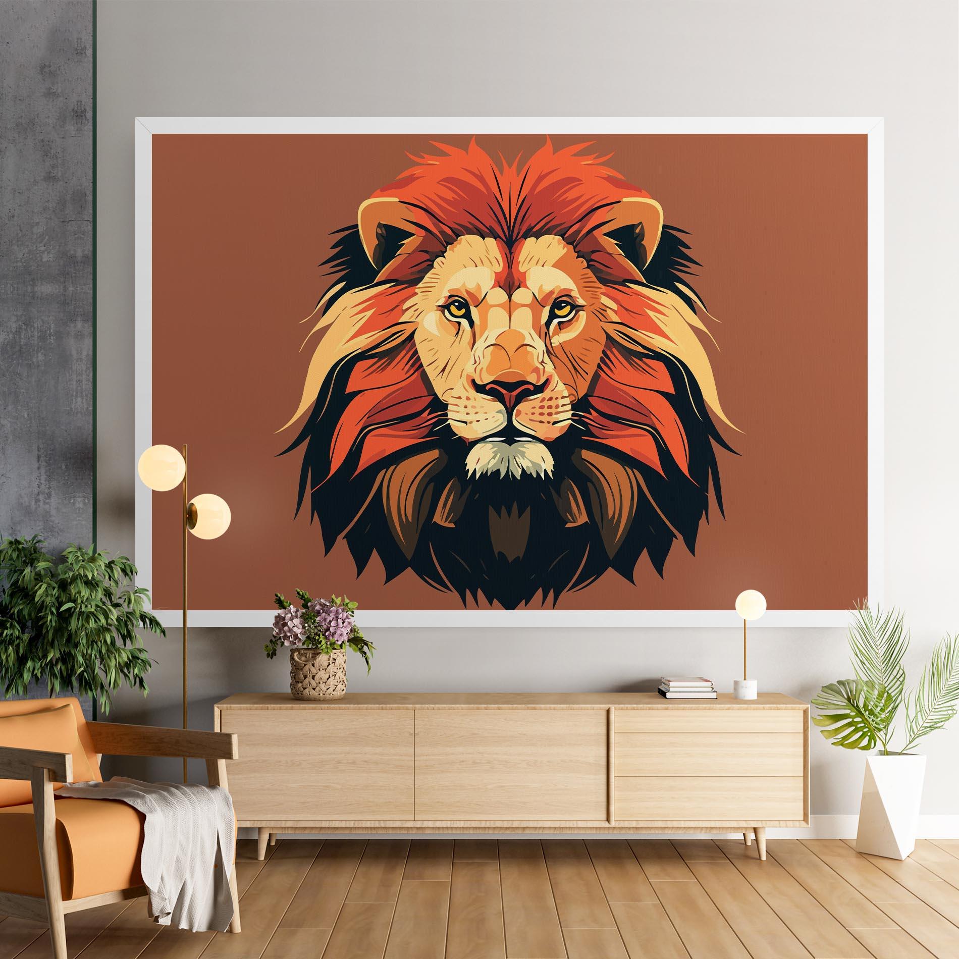 Obraz na Płótnie African Lion mockup 9