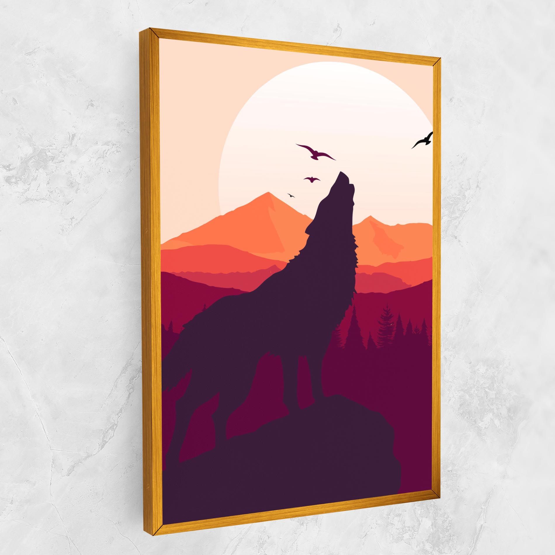 Wolf Pink Moon mockup 1