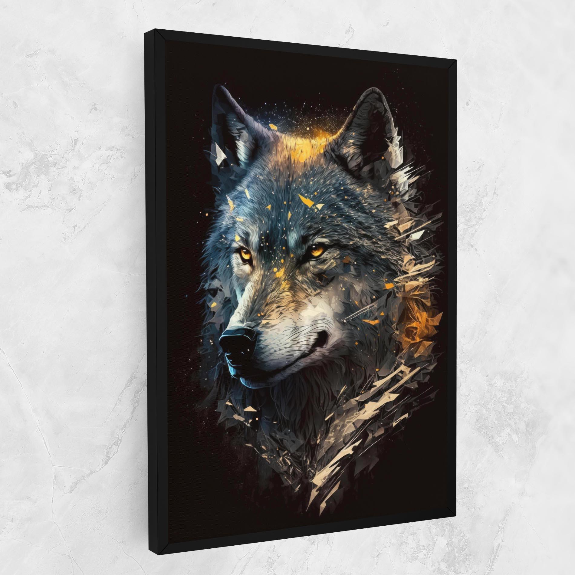 Obraz na Płótnie Wolf Portrait mockup 1
