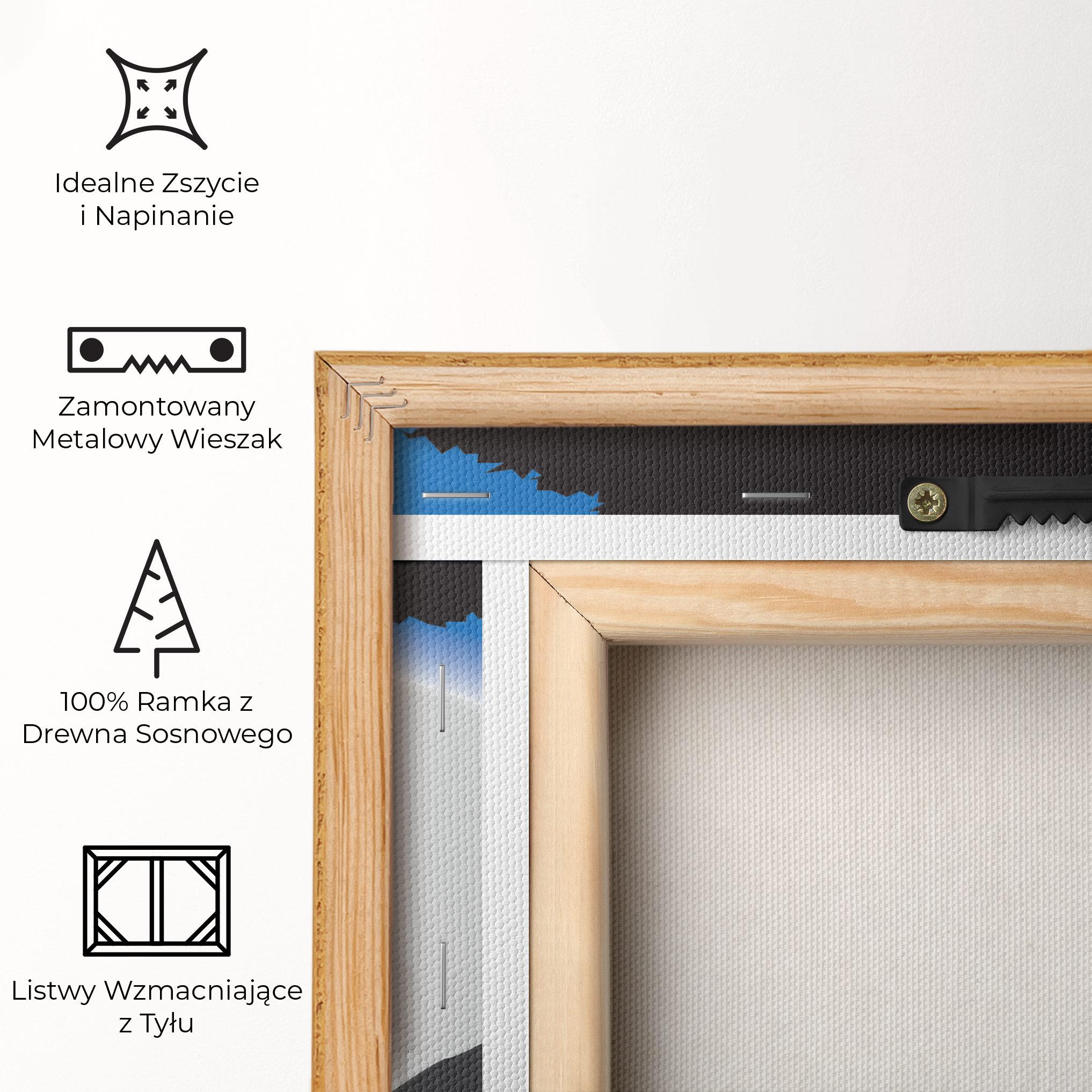 Obraz na Płótnie Blue Light Wolf mockup 5