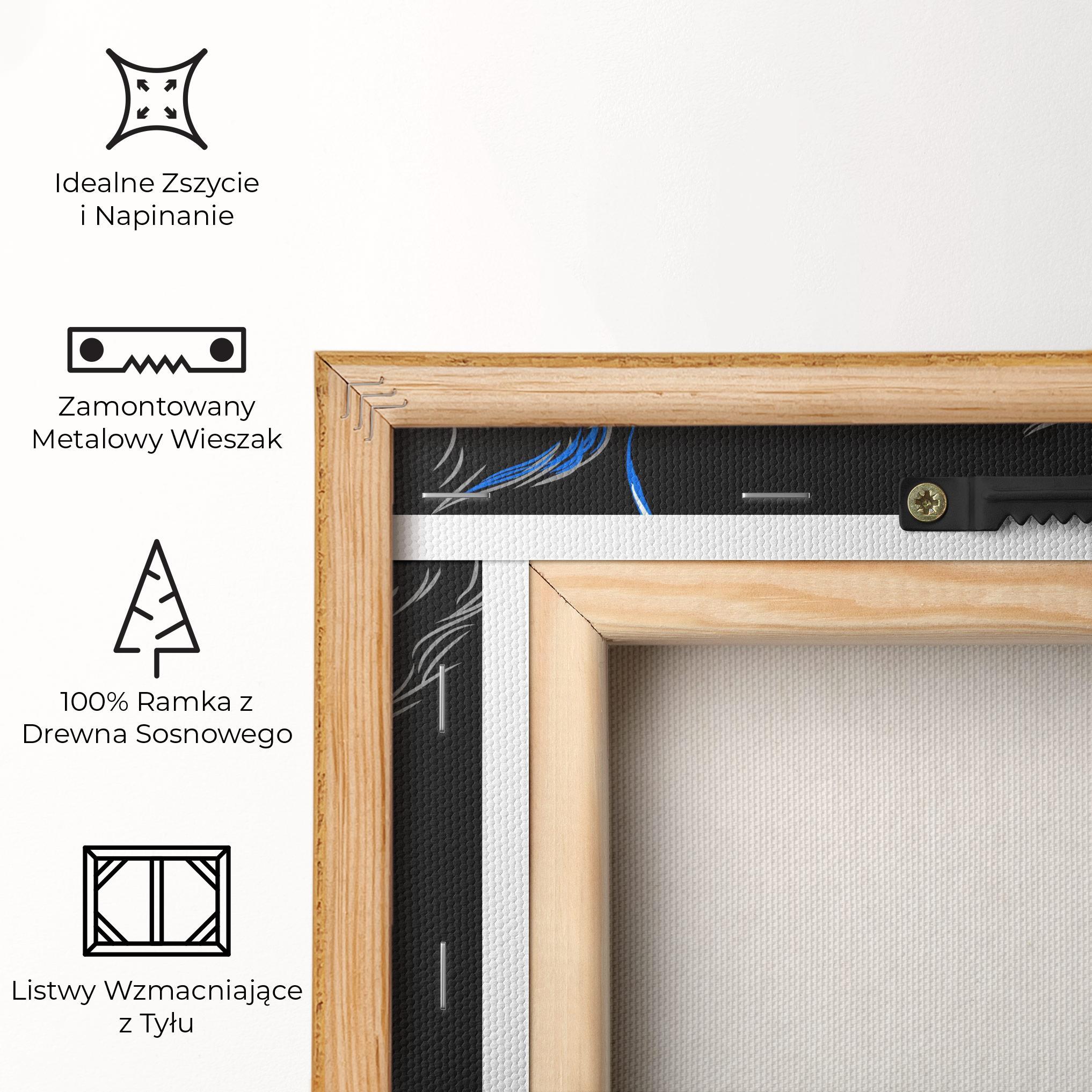 Obraz na Płótnie Grey Blue Wolf mockup 5