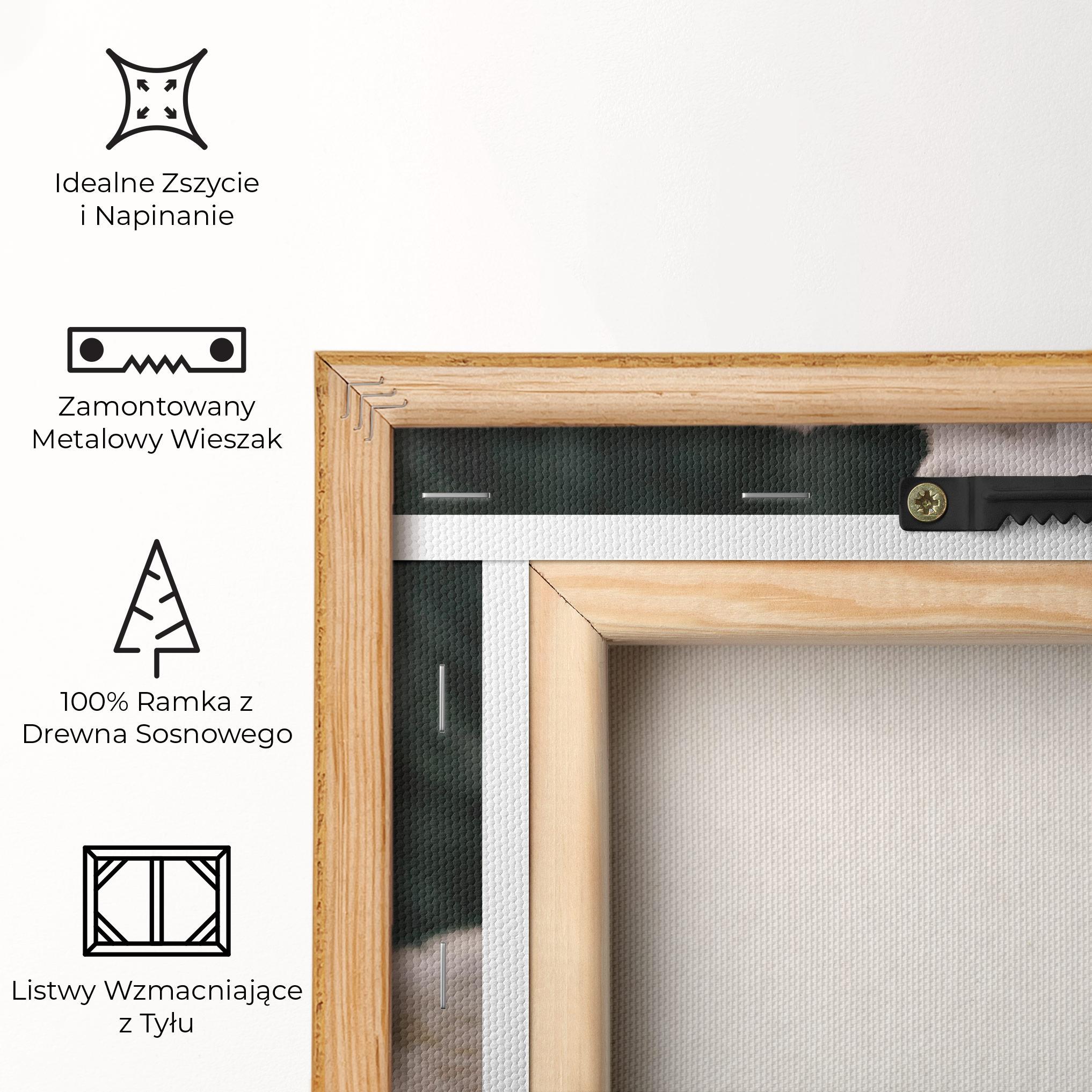 Obraz na Płótnie Laughing White Wolf mockup 5