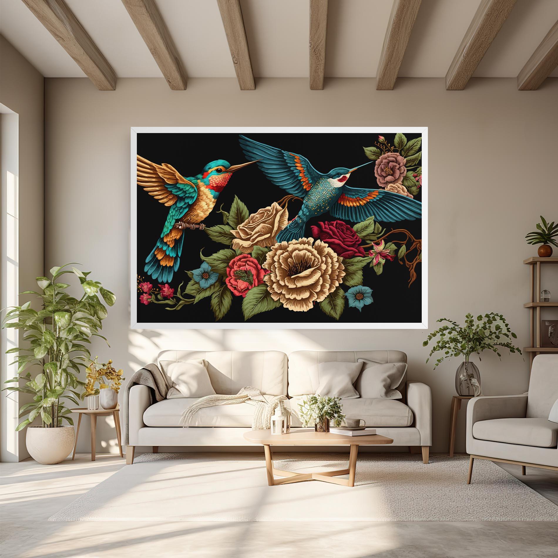 Obraz na Płótnie Blue Birds mockup 6